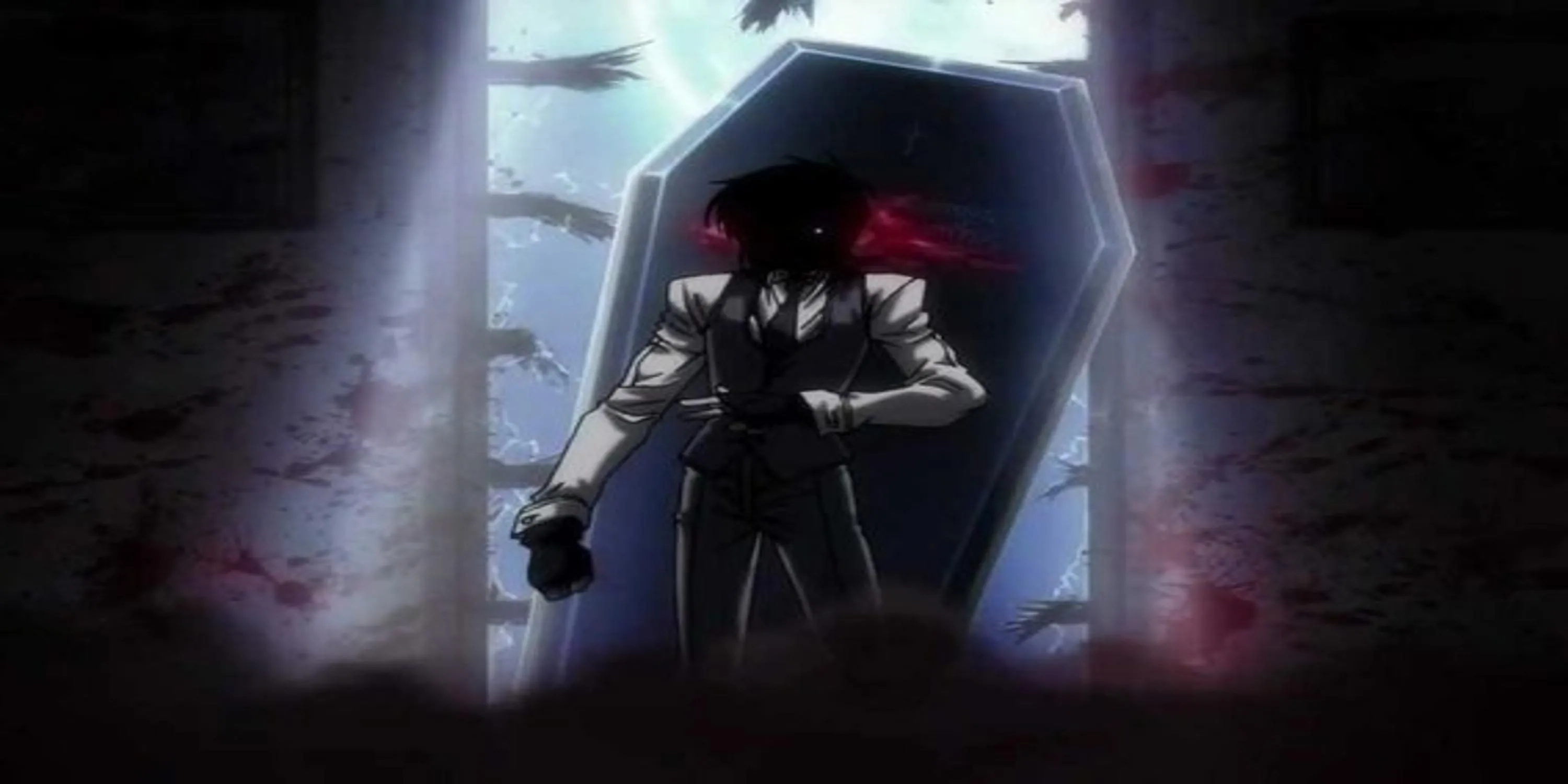 Alucard và Walter C. Dornez thời trẻ chiến đấu trong Hellsing The Dawn