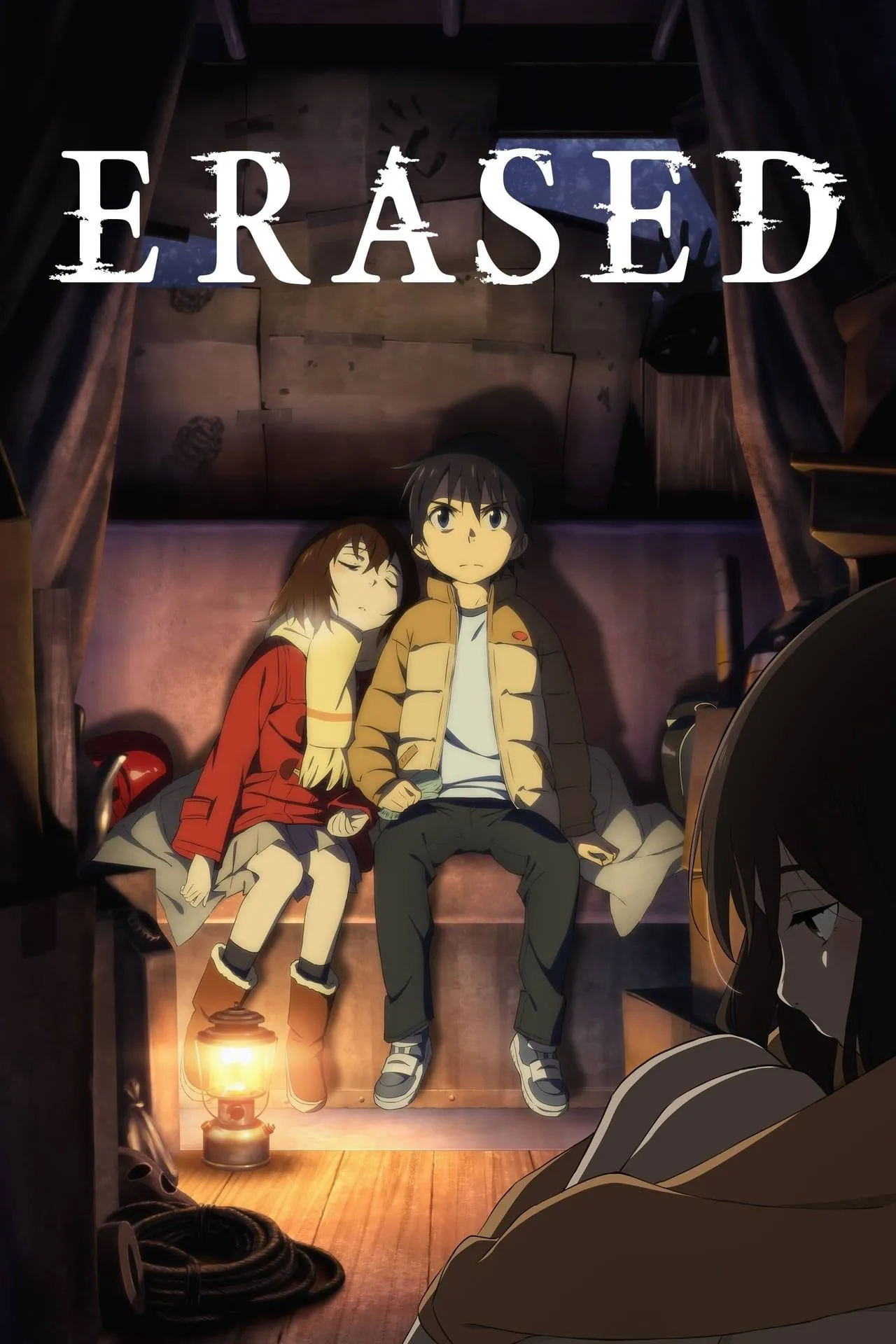 Ảnh bìa của Erased (2016), series anime bí ẩn du hành thời gian của A-1 Pictures