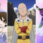 Ảnh cắt ghép các anime lồng tiếng Anh được yêu thích (Ouran High School Host Club, One-Punch Man, Neon Genesis Evangelion)