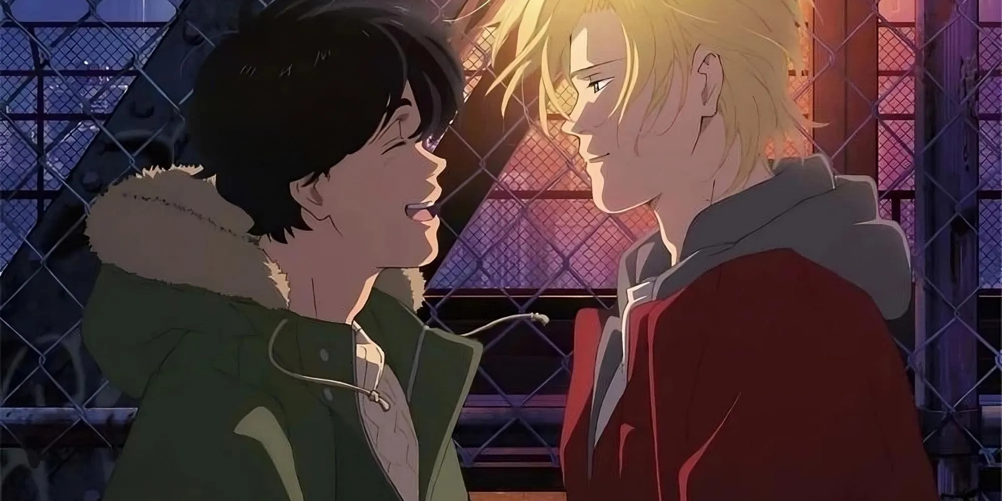 Ash Lynx và Eiji Okumura, hai nhân vật chính với mối quan hệ sâu sắc trong anime Banana Fish
