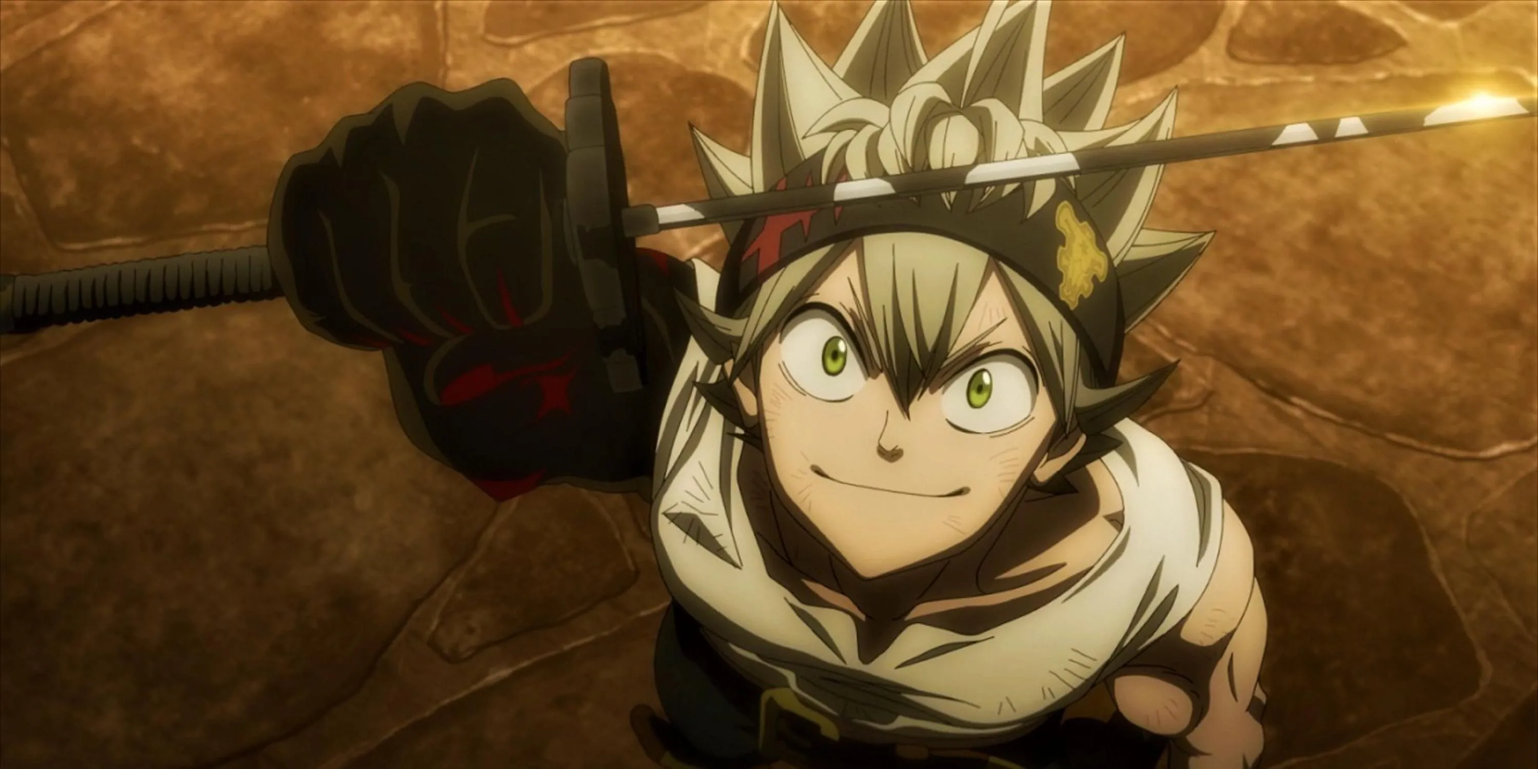Asta trong Black Clover với thanh kiếm chống ma thuật