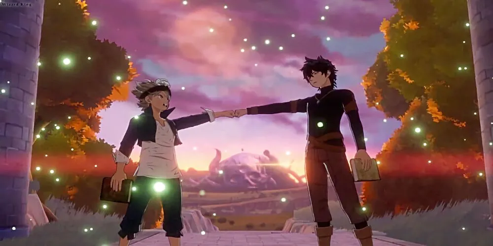 Asta và Yuno, hai đối thủ cạnh tranh cho vị trí Vua Pháp Sư trong Black Clover