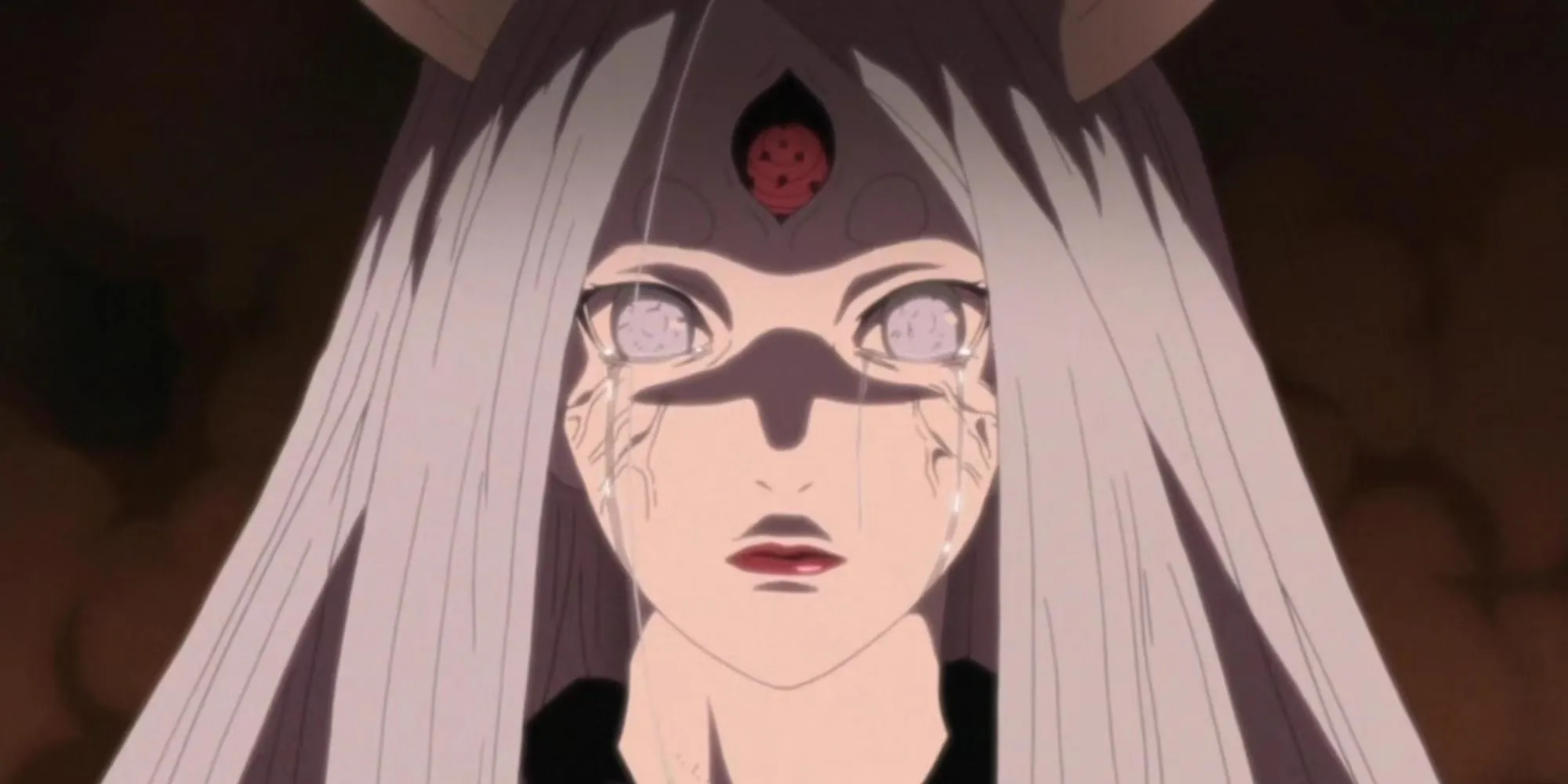 Biểu cảm khuôn mặt sốc của Kaguya Otsutsuki trong Naruto