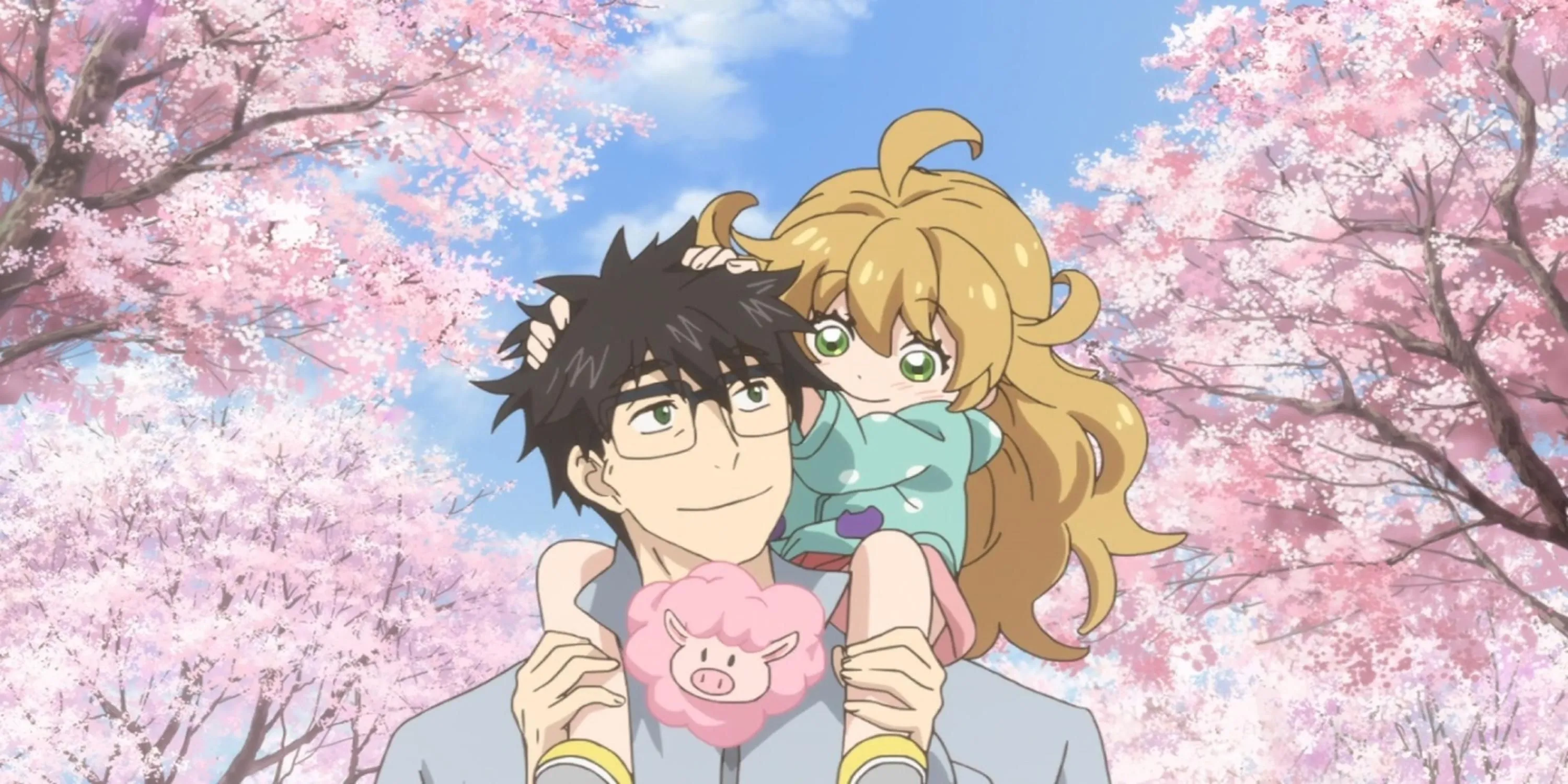 Bố con Kohei và Tsumugi cùng Kotori học nấu ăn trong Sweetness &amp; Lightning