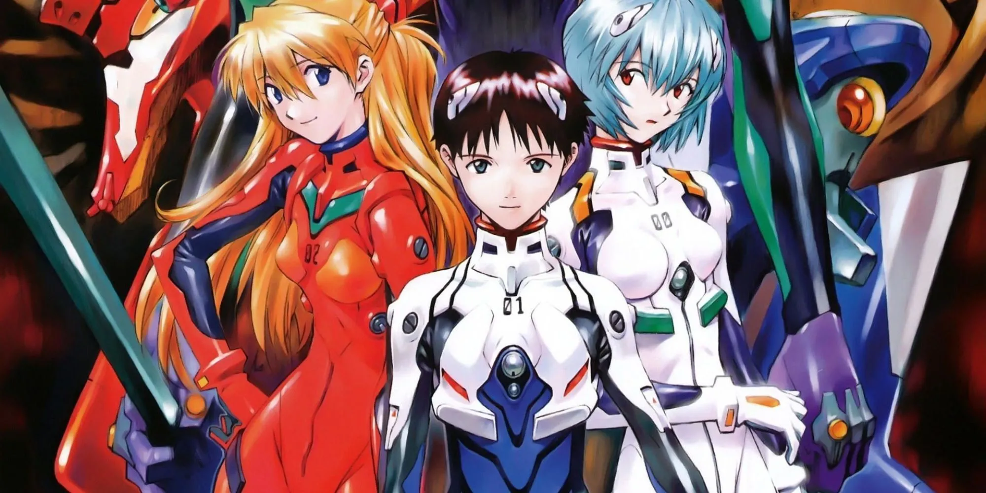 Các nhân vật chính trong Neon Genesis Evangelion, nổi tiếng với sự khắc họa sâu sắc về tâm lý con người trong hoàn cảnh khắc nghiệt.