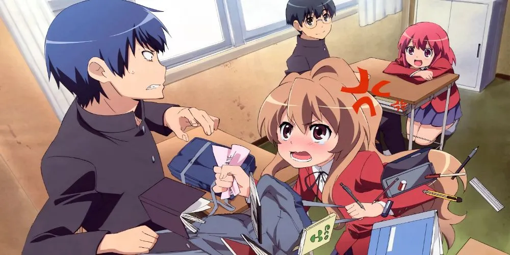 Cảnh Ryuji và Taiga ở cuối anime Toradora