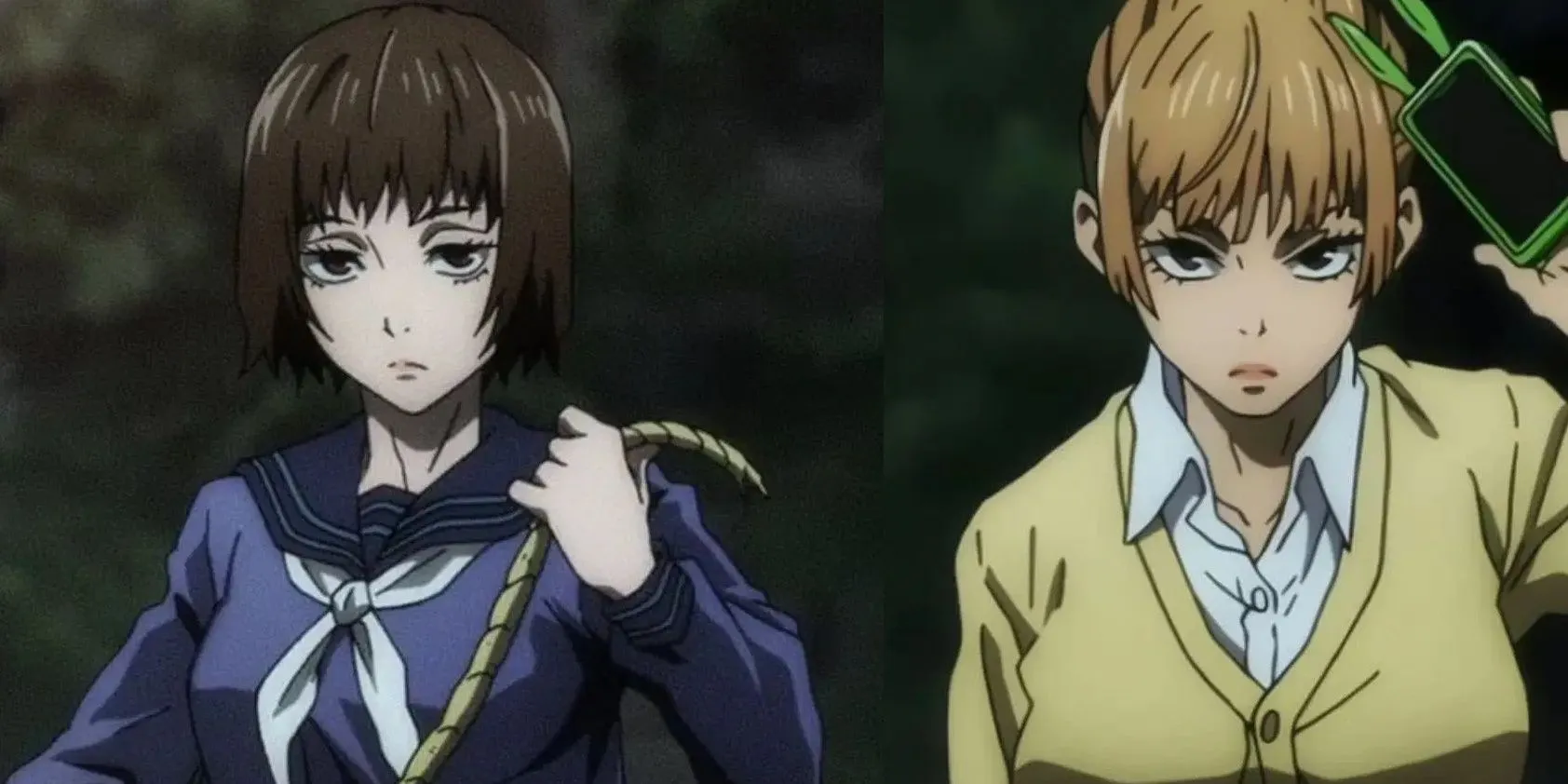 Cặp song sinh Nanako và Mimiko Hasaba, liên kết với Geto trong Jujutsu Kaisen