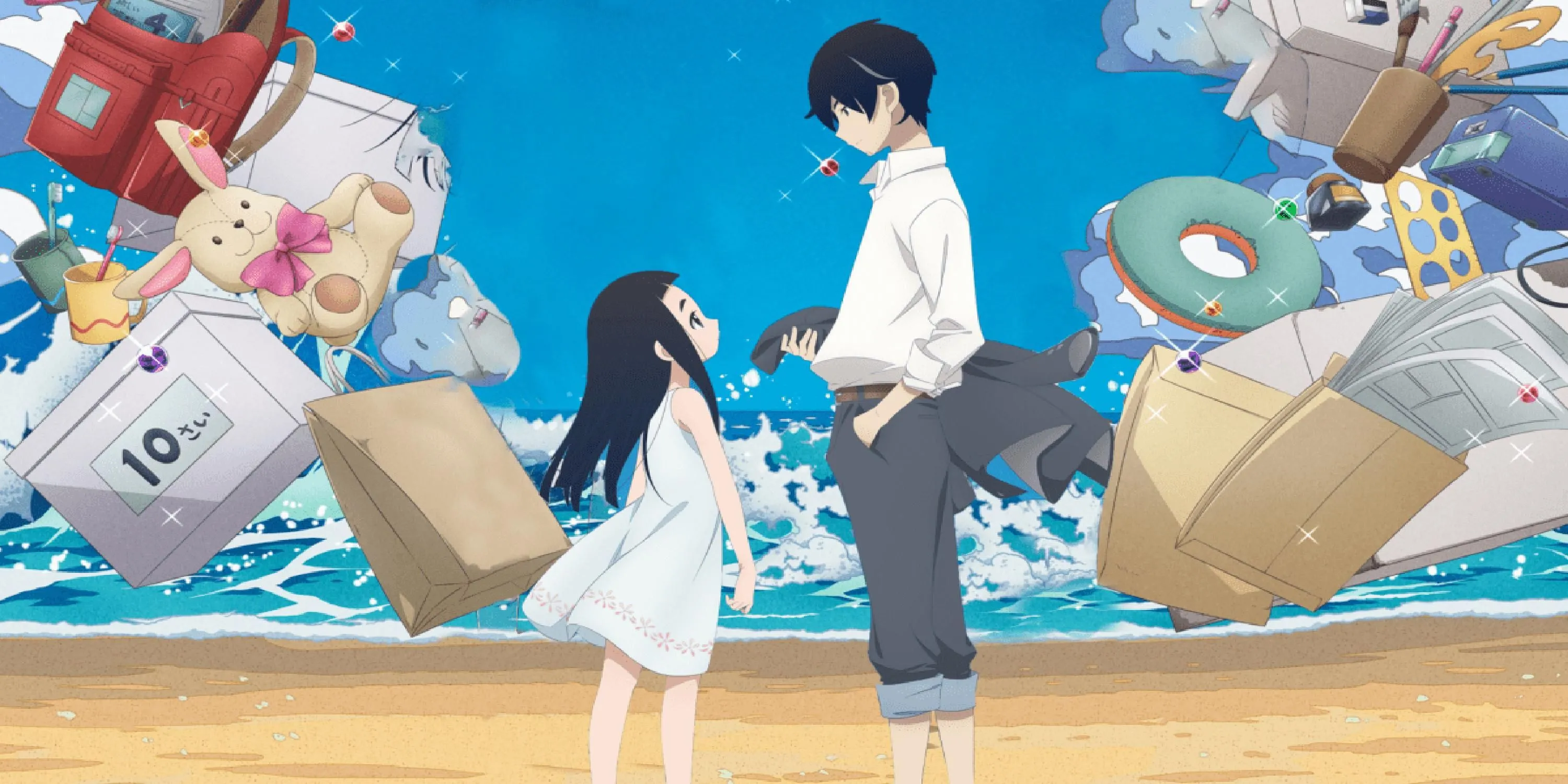 Cha con Kakushi và Hime trong anime Kakushigoto