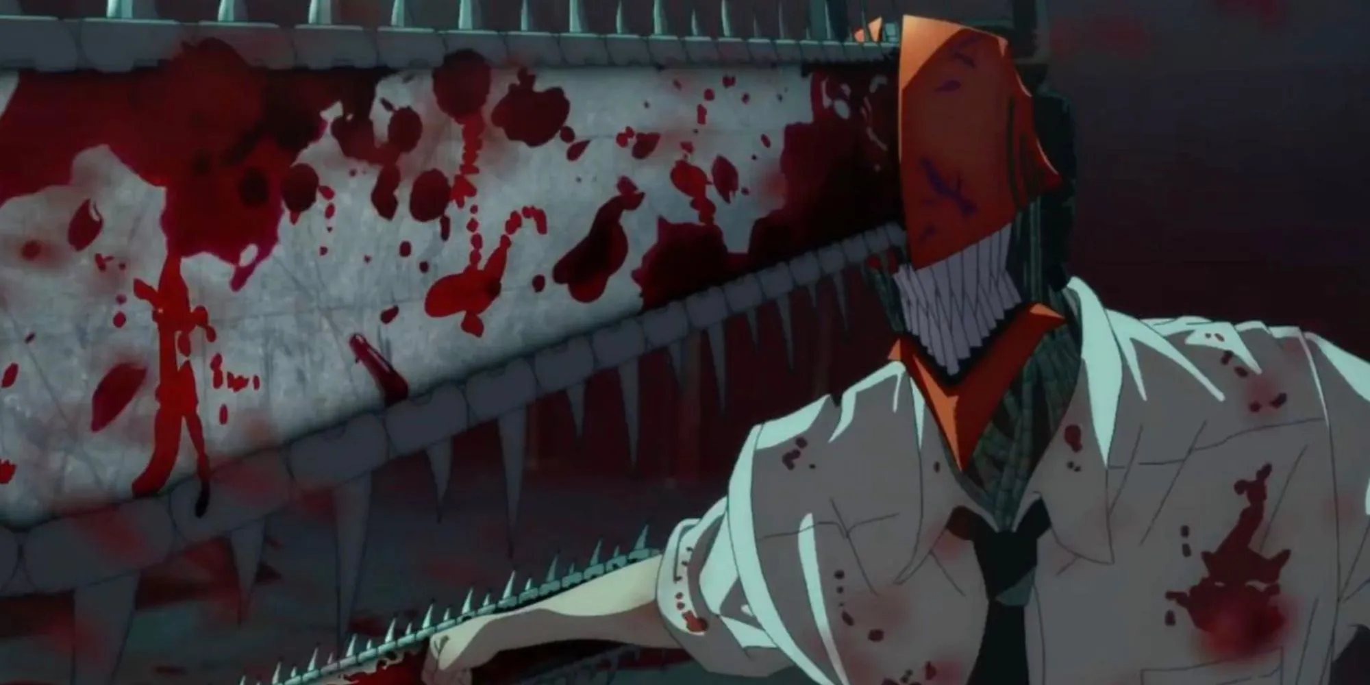 Denji trong trạng thái Chainsaw Man sẵn sàng chiến đấu