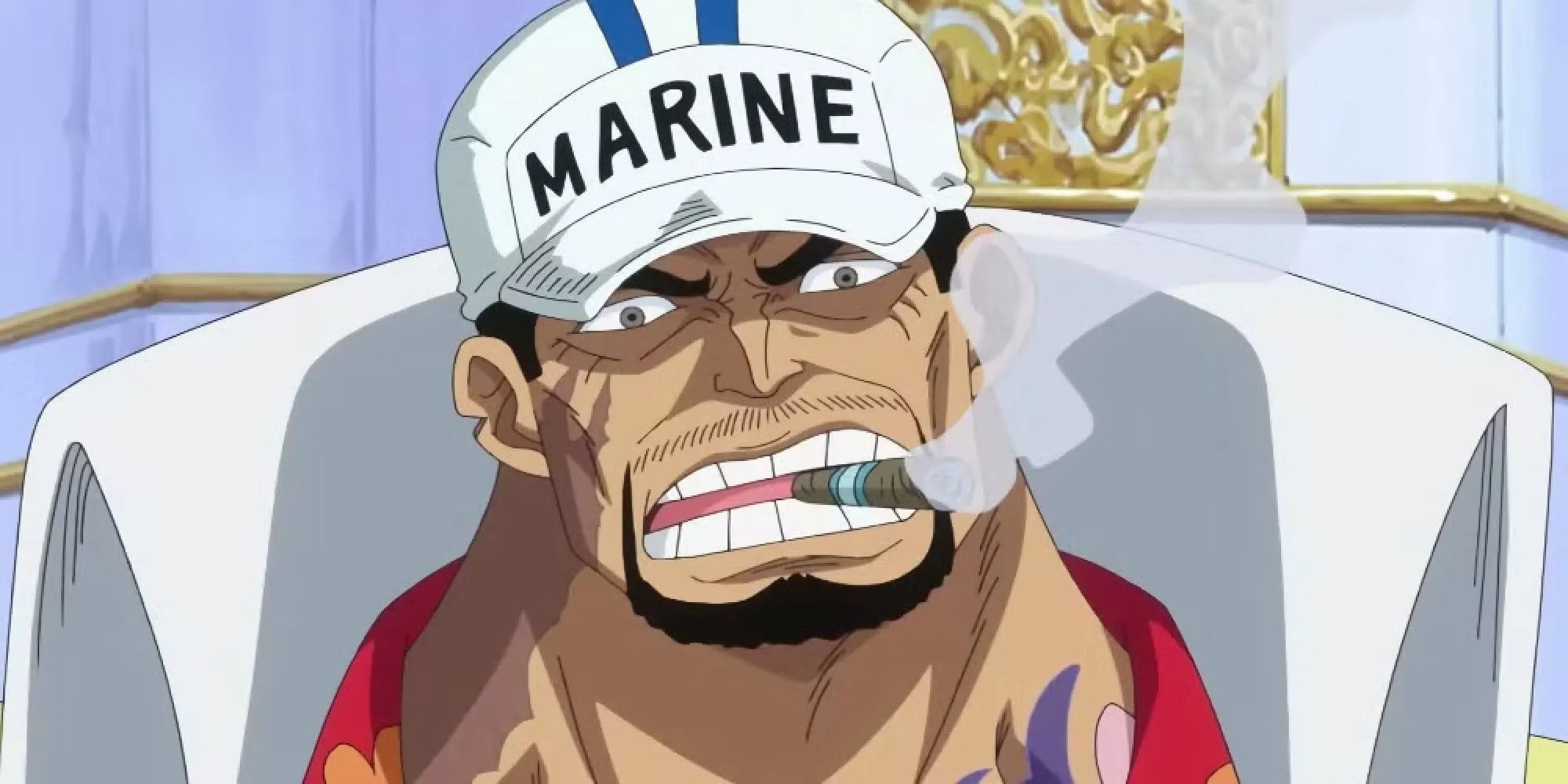 Đô đốc Thủy sư Akainu (Sakazuki) với năng lực Magu Magu no Mi trong One Piece