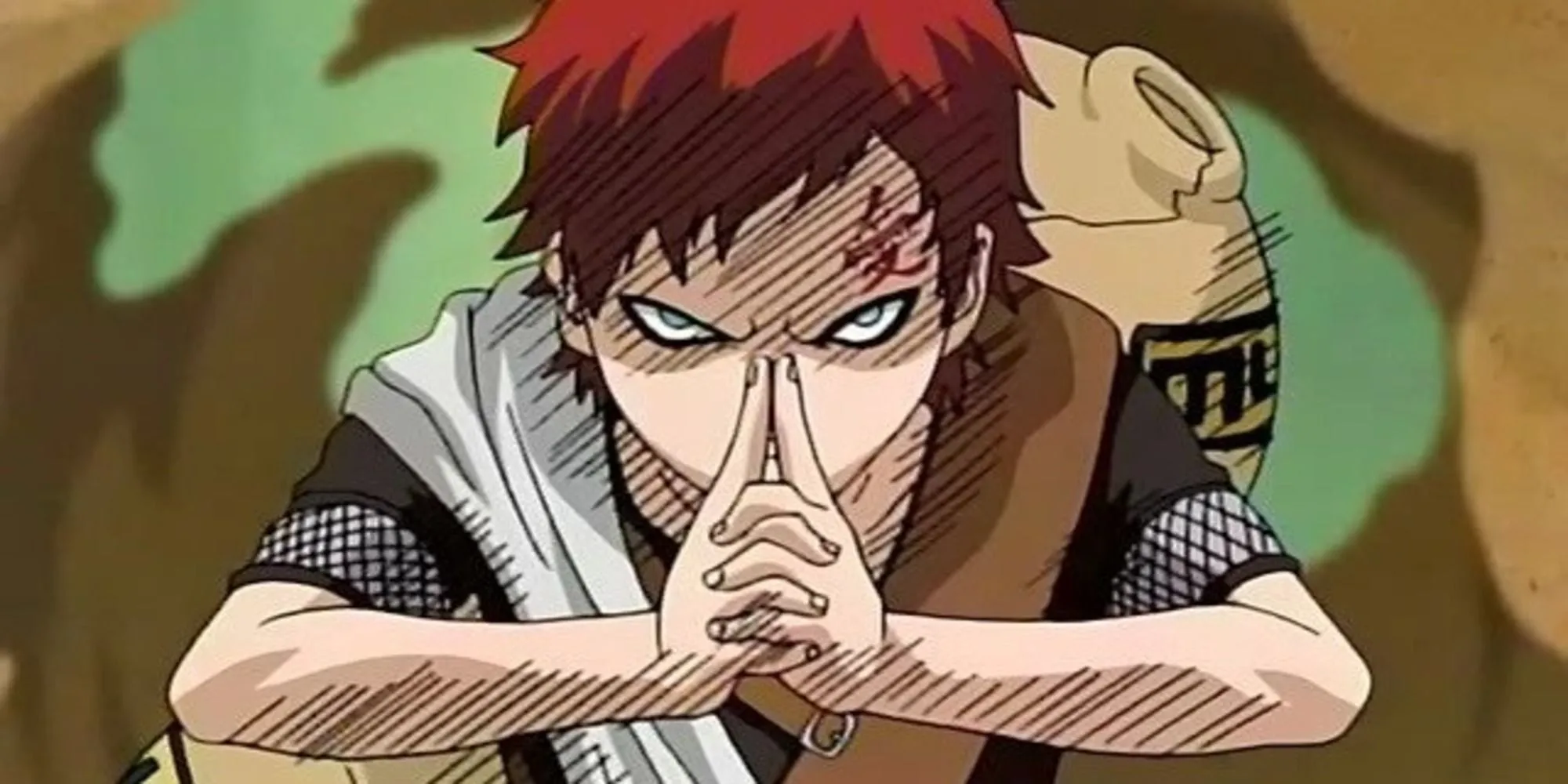 Gaara trong kỳ thi Chunin Naruto điều khiển cát bằng tay