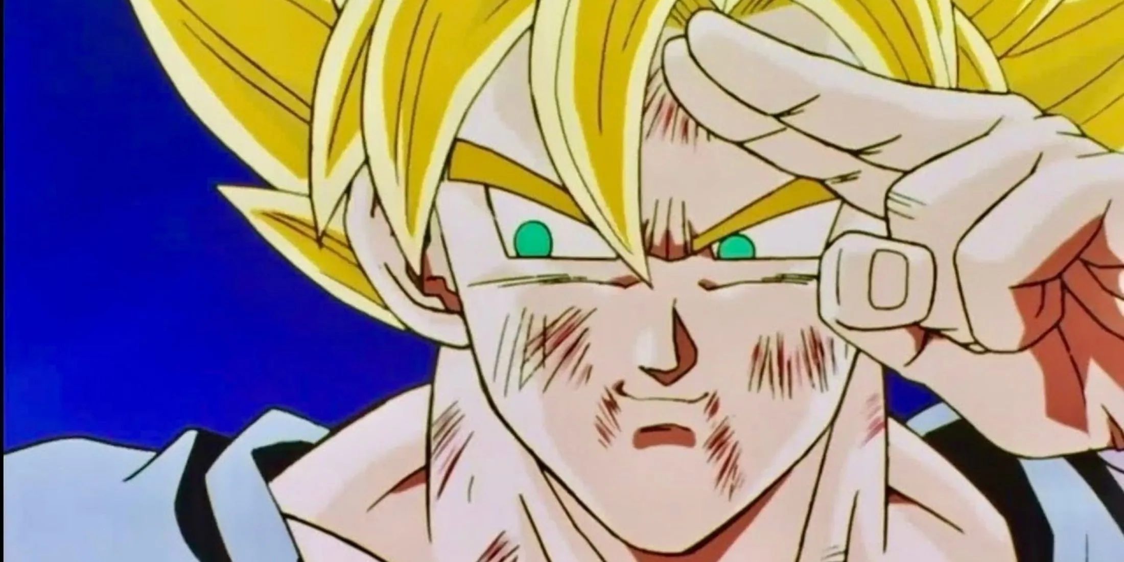 Goku chuẩn bị tung Spirit Bomb khổng lồ vào Kid Buu trong Dragon Ball Z