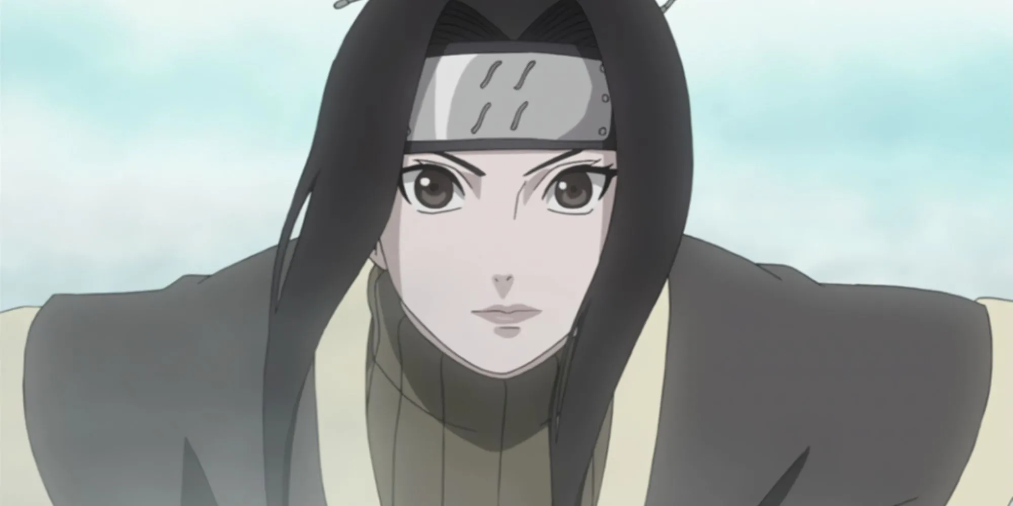 Haku từ Naruto trong lớp ngụy trang Anbu sử dụng Băng Độn