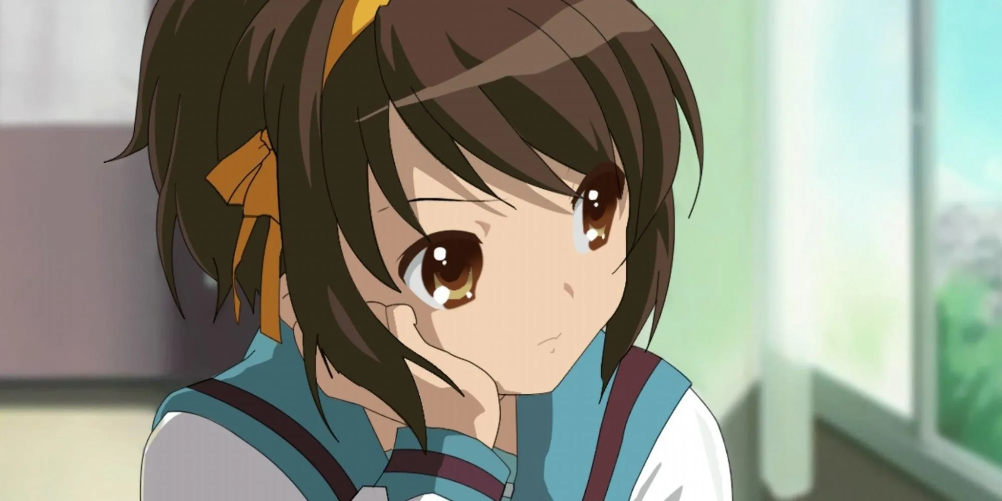 Haruhi Suzumiya với khả năng vô thức thay đổi thực tại trong series The Melancholy Of Haruhi Suzumiya
