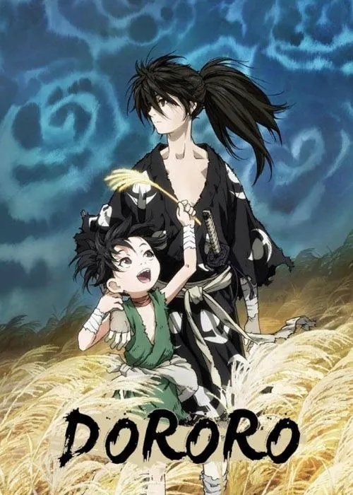 Hình ảnh art cover anime Dororo với hai nhân vật chính
