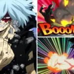 Hình ảnh các anh hùng và phản diện trong My Hero Academia, minh họa sức mạnh của Quirk