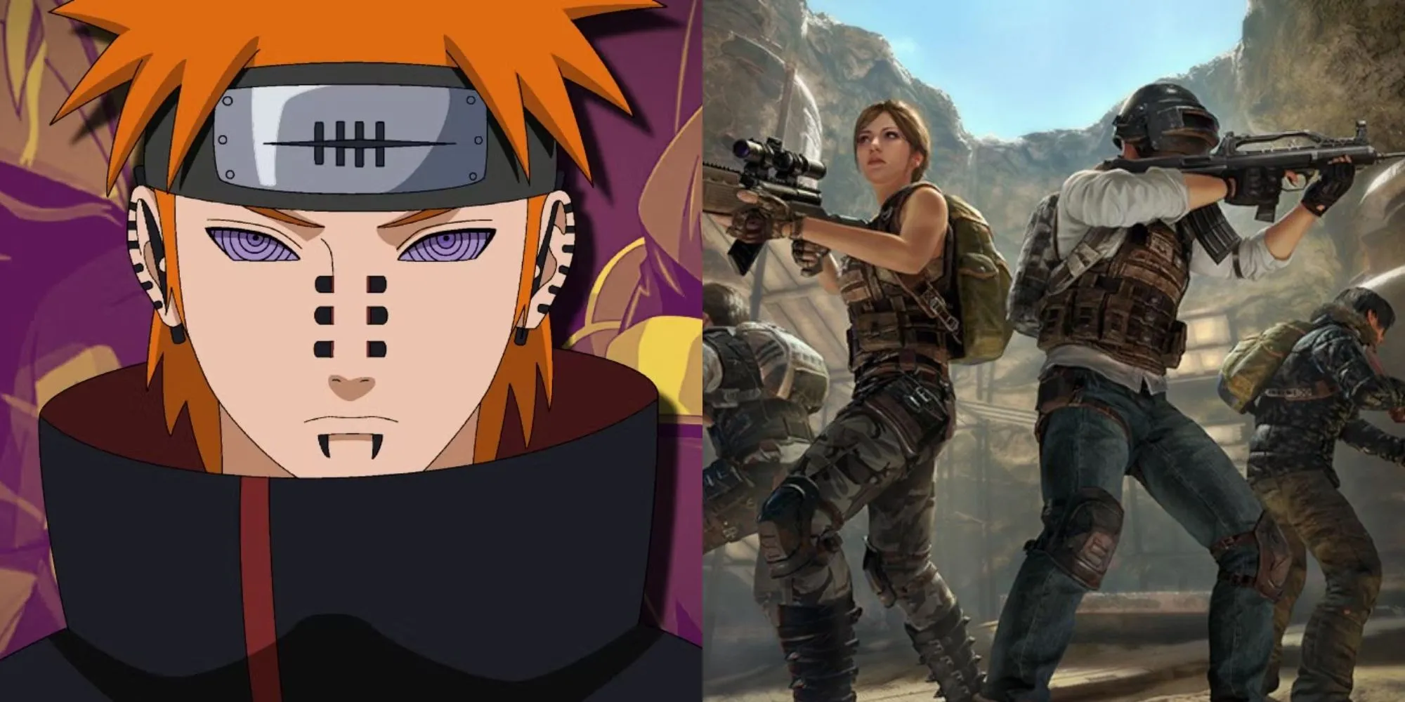 Hình ảnh kết hợp Akatsuki (Naruto) và PUBG