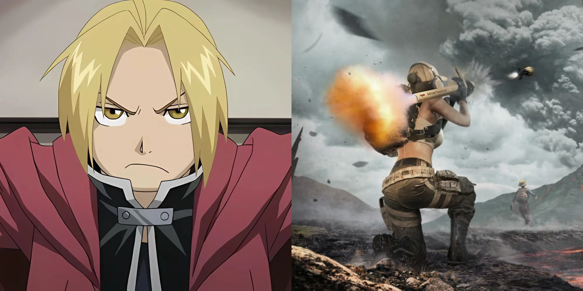 Hình ảnh kết hợp FullMetal Alchemist và PUBG