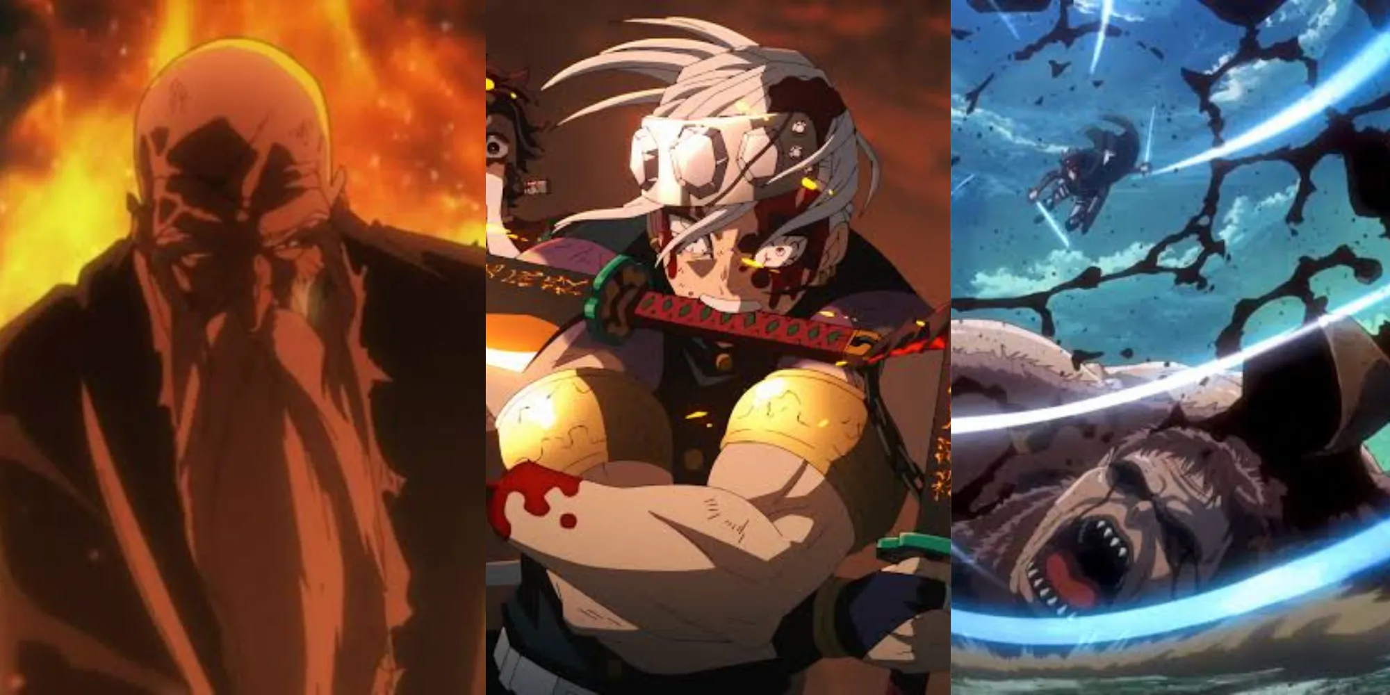Hình ảnh minh họa các cảnh hành động ấn tượng trong anime