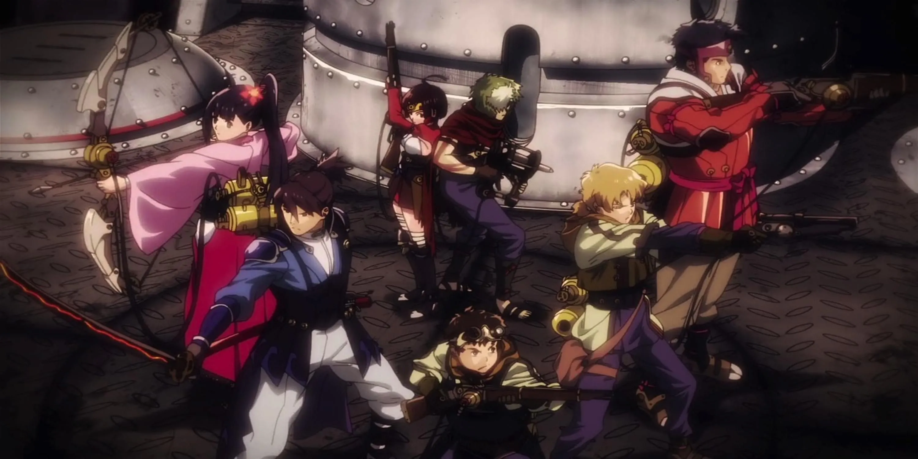 Ikoma và Mumei đối đầu với Kabane trong anime Kabaneri of the Iron Fortress