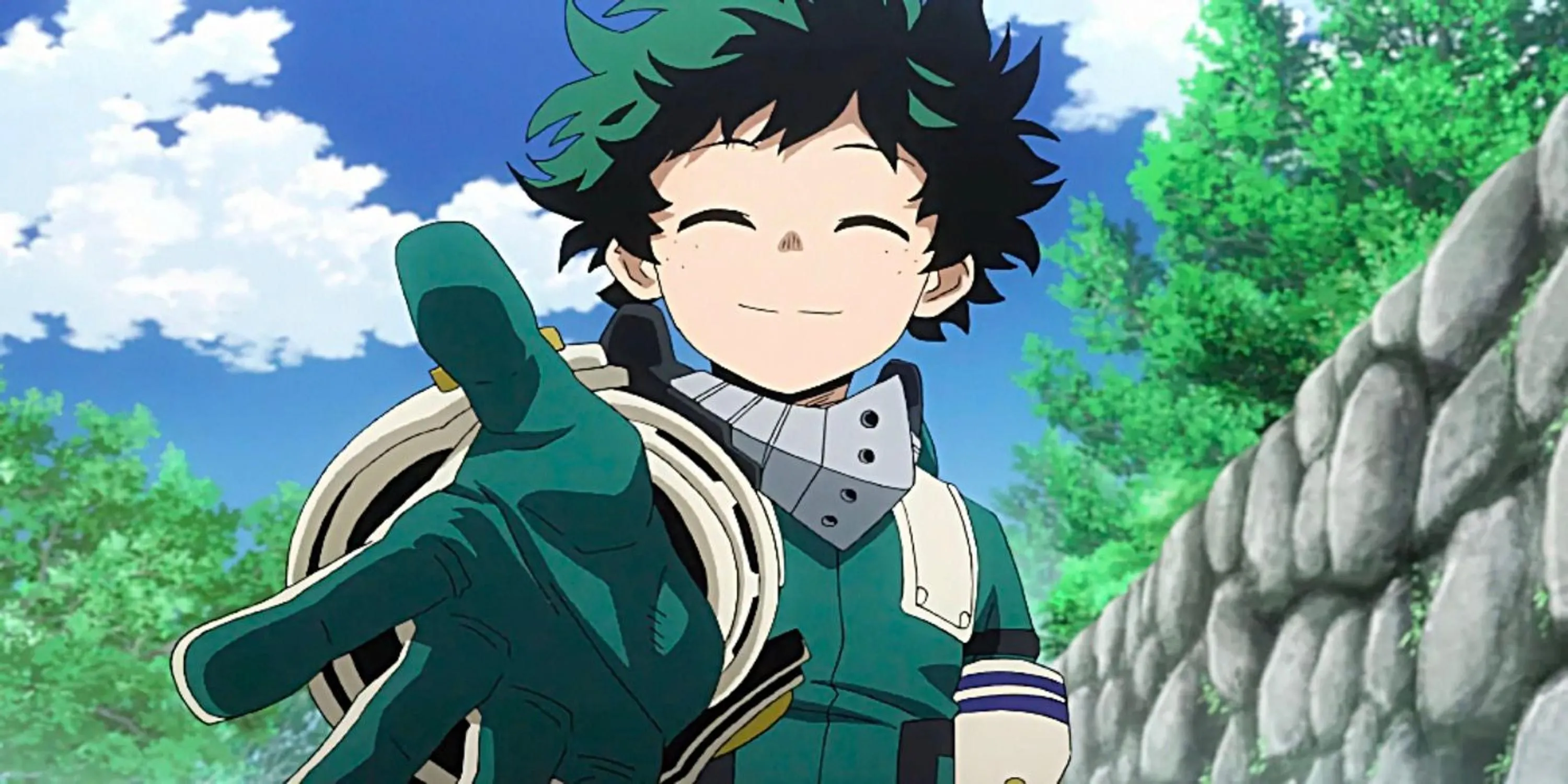 Izuku Midoriya trong My Hero Academia quyết tâm trở thành anh hùng