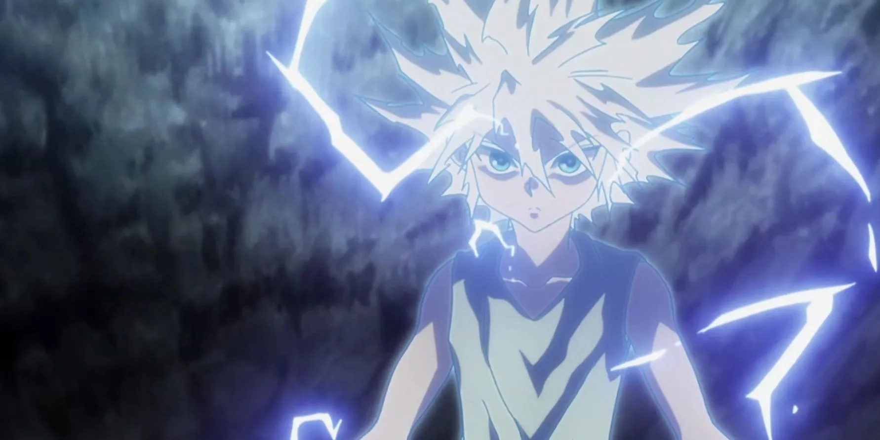 Killua Zoldyck thể hiện sự điềm tĩnh