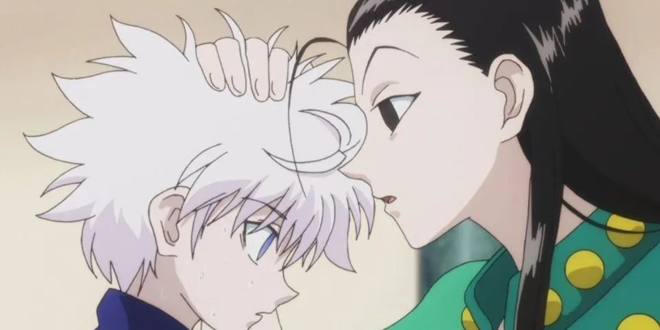 Killua Zoldyck và Illumi Zoldyck, hai anh em sát thủ trong gia tộc Zoldyck với mối quan hệ đầy thao túng và xung đột