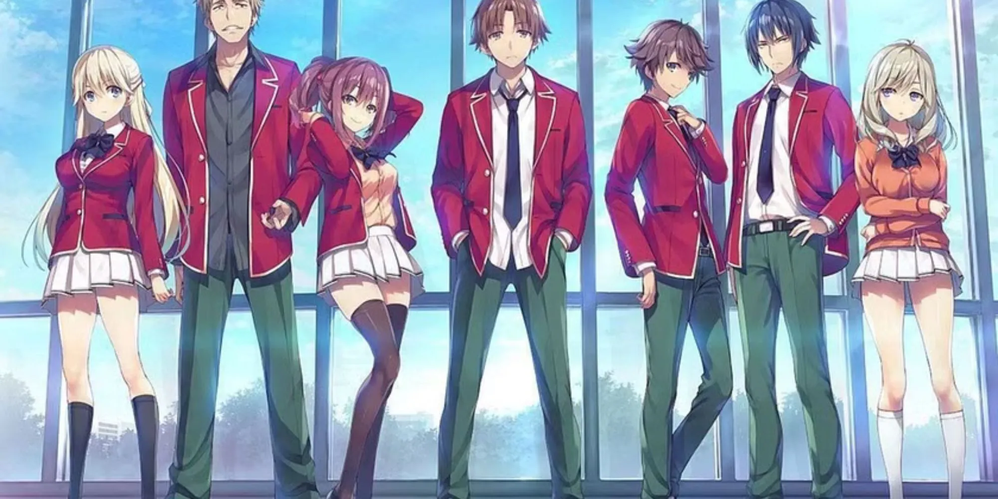 Kiyotaka Ayanokoji với vẻ mặt thờ ơ trong anime Classroom of the Elite