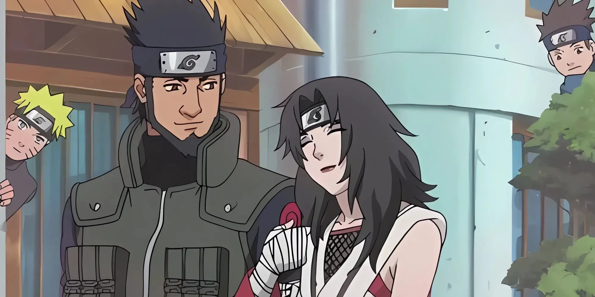 Kurenai và Asuma bị Naruto cùng Konohamaru theo dõi