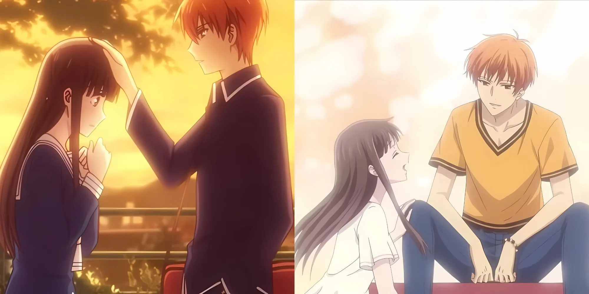 Kyo Sohma và Tohru Honda dưới mái nhà Sohma trong Fruits Basket