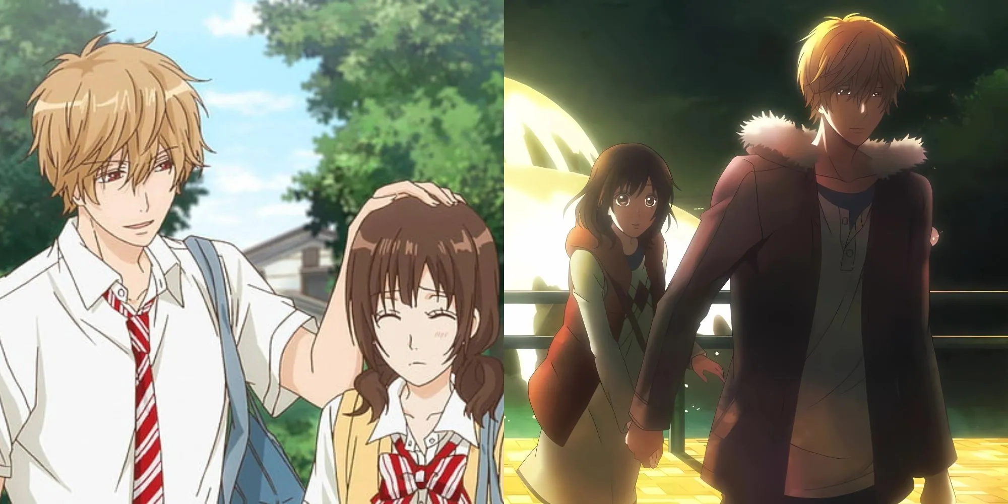 Kyouya Sata và Erika Shinohara đứng cạnh nhau trong Wolf Girl &amp; Black Prince