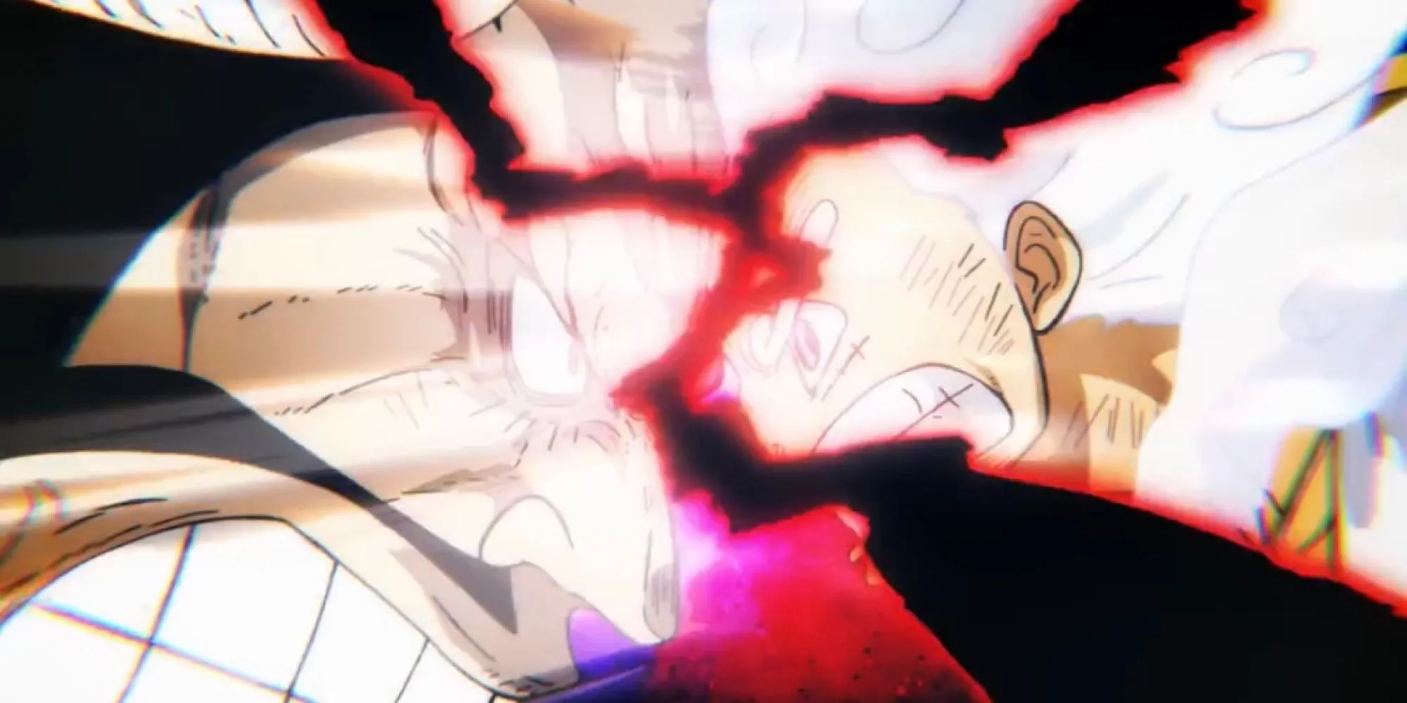 Luffy đối đầu Kaido trên Mái vòm Onigashima trong trận chiến sinh tử