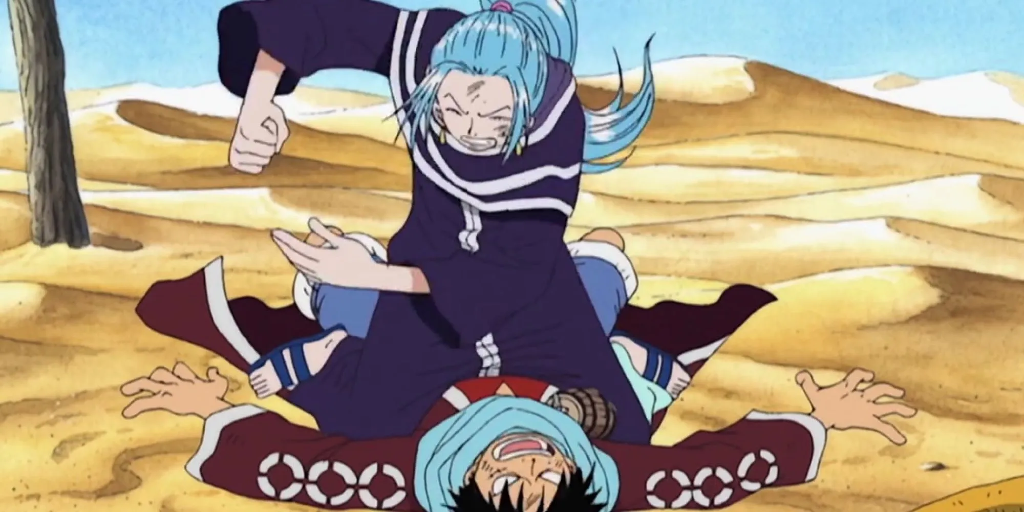 Luffy nói chuyện thẳng thắn với Công chúa Vivi giữa sa mạc Alabasta