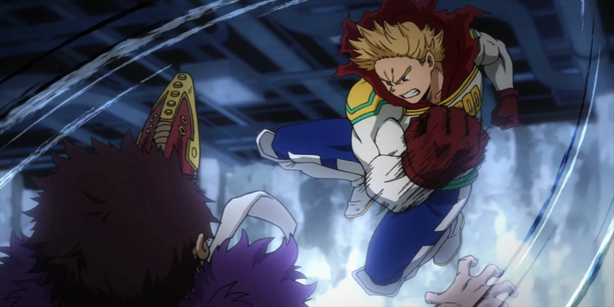 Mirio Togata (Lemillion) chiến đấu chống lại Overhaul trong My Hero Academia