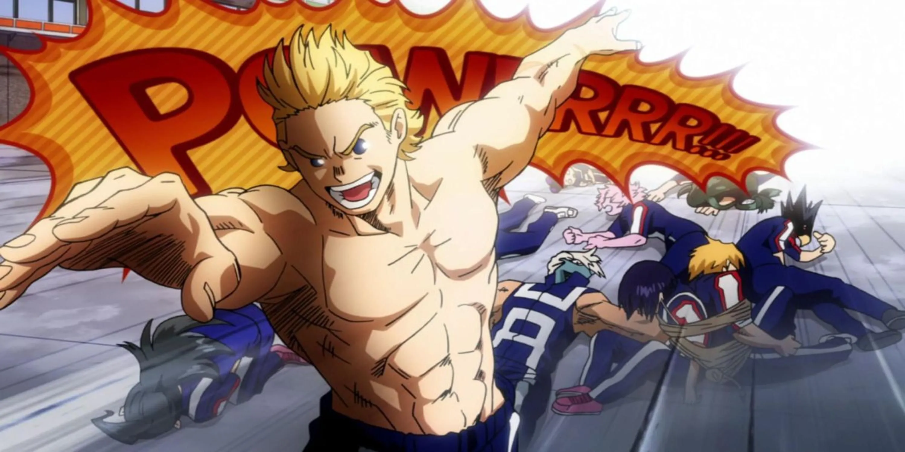 Mirio Togata, thành viên Big Three U.A., thể hiện Kosei Thấu Phá trong My Hero Academia.