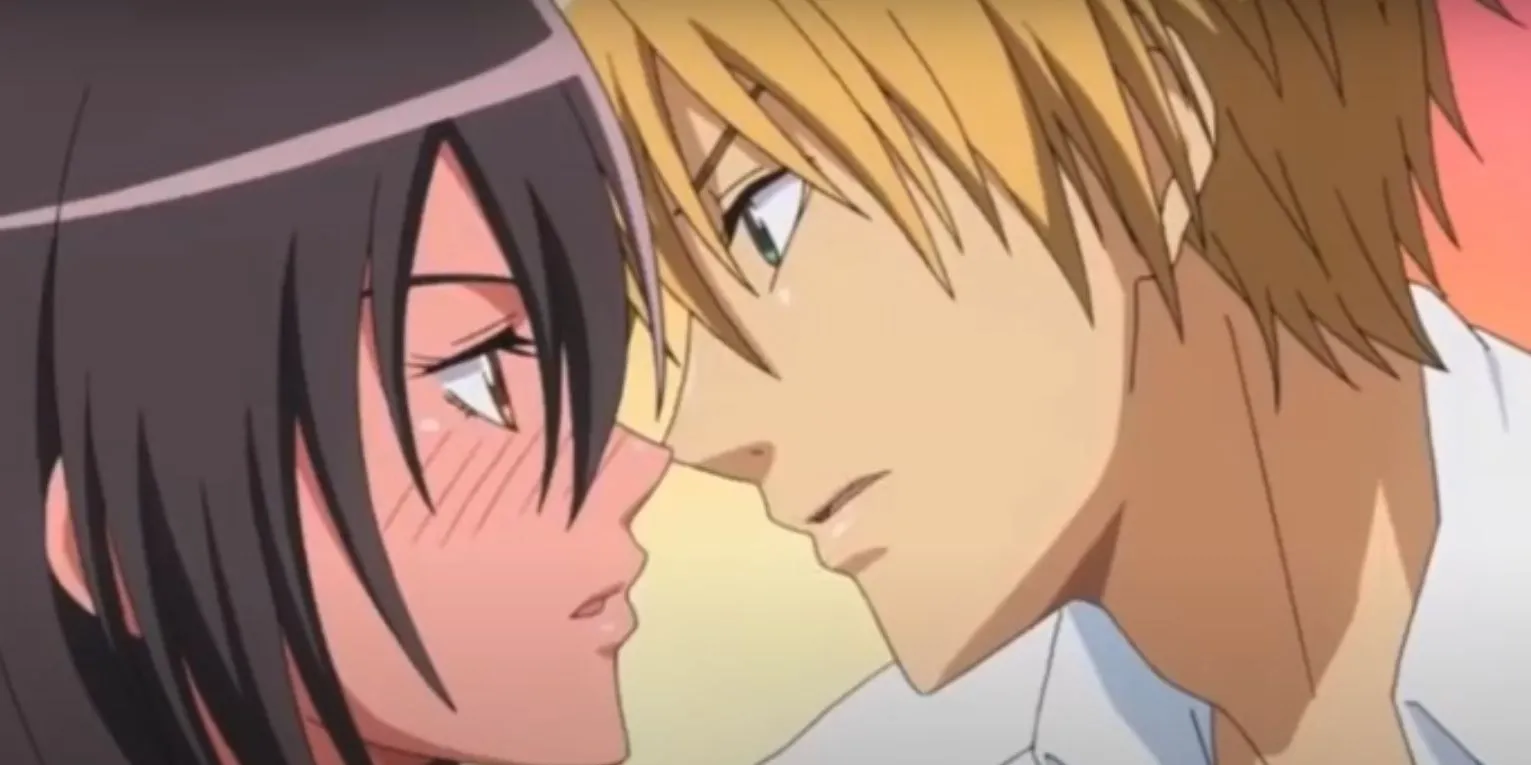Misaki Ayuzawa và Takumi Usui trong anime Kaichou wa Maid-sama!