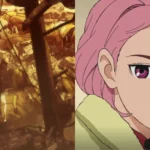 Momo Ayase và Okarun sau trận chiến Serpoian trong tập 10 DanDaDan mùa 1