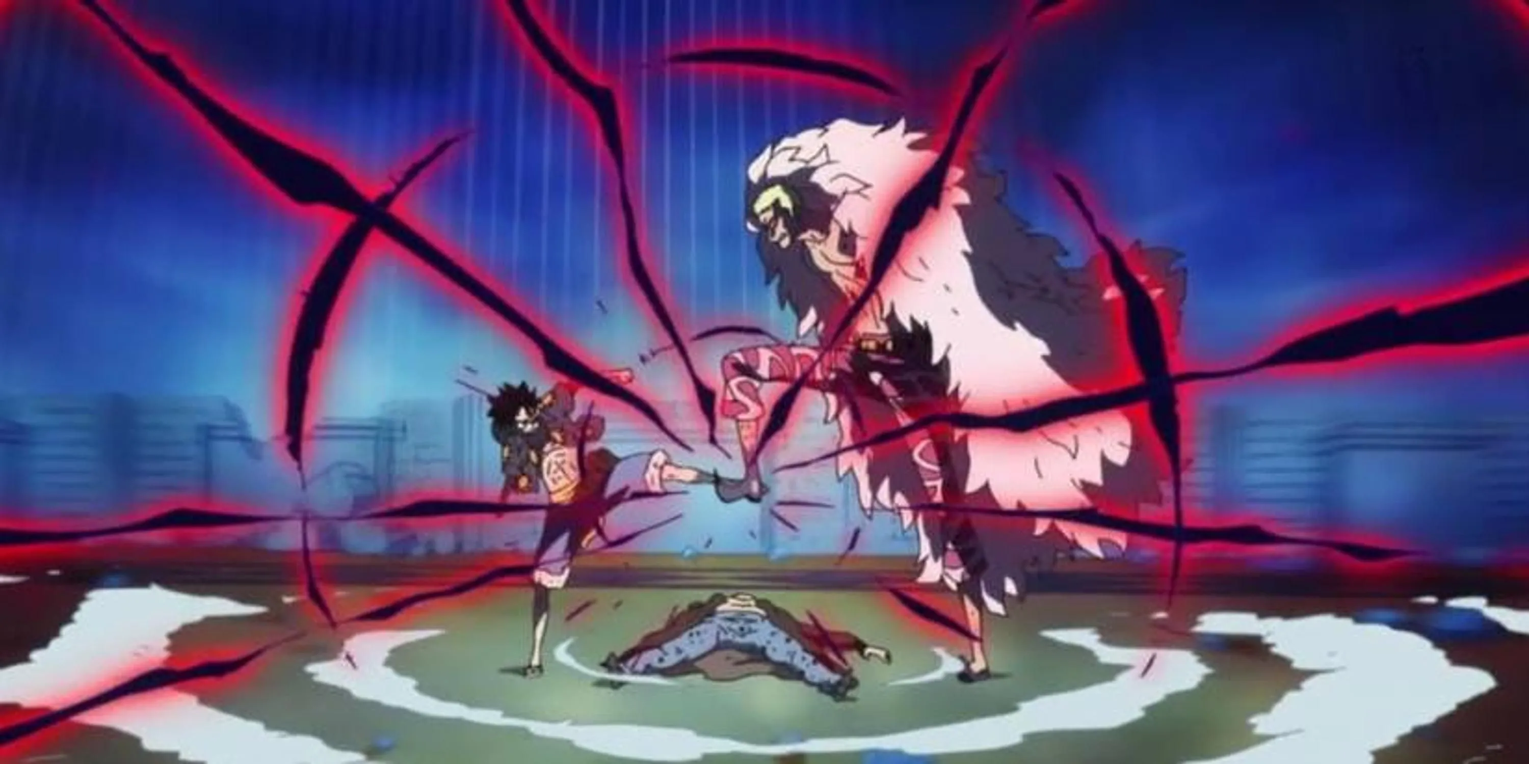 Monkey D. Luffy tung cú King Kong Gun hạ gục Donquixote Doflamingo, kết thúc arc Dressrosa