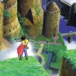 Nhân vật chính Sheeta và Pazu trong phim Lâu Đài Trên Không của Ghibli