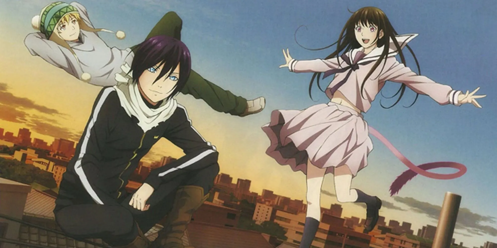 Nhân vật chính Yato từ anime Noragami cầm kiếm