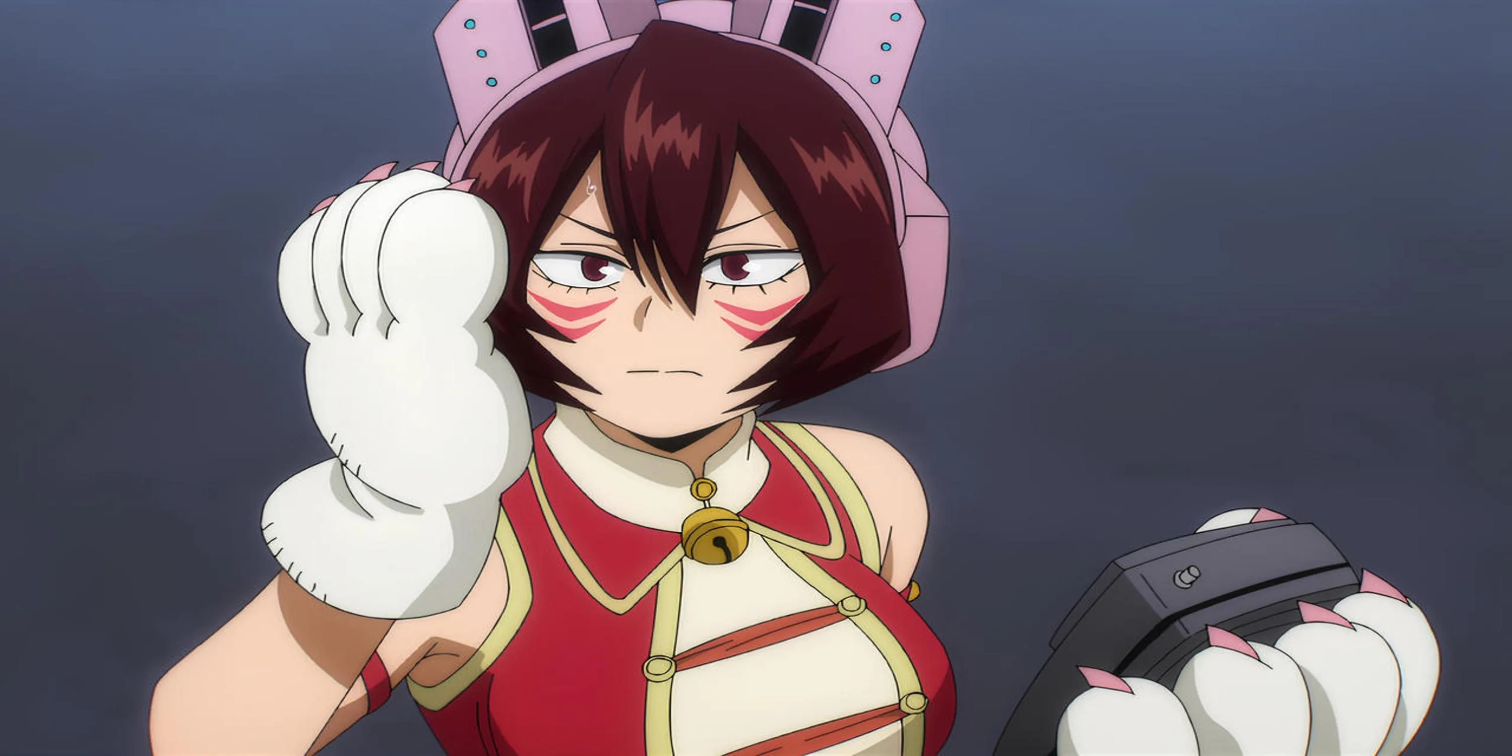 Nữ anh hùng Mandalay của Wild Wild Pussycats, sử dụng Kosei Thần Giao Cách Cảm trong My Hero Academia.