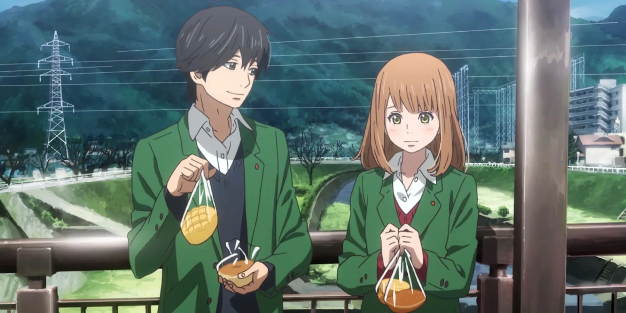 Orange anime cảnh Naho nhận thư