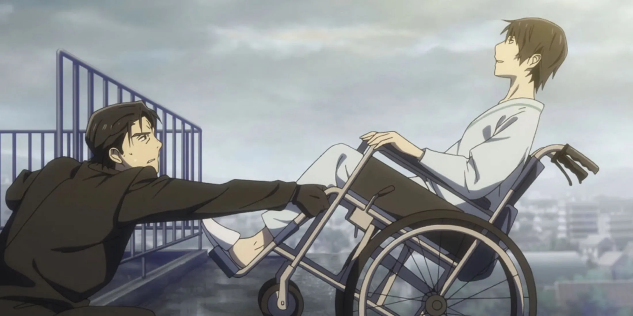 Satoru Fujinuma và Kayo Hinazuki trong cảnh cuối của Erased