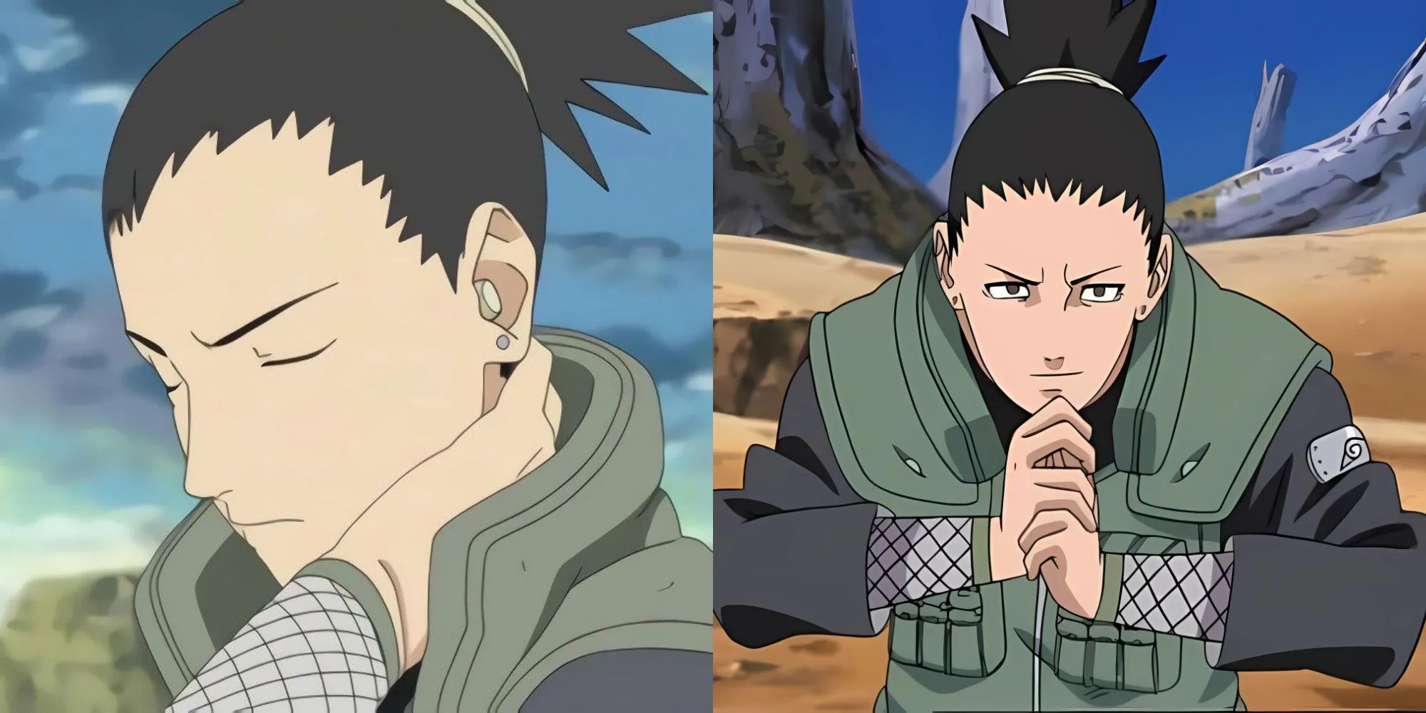 Shikamaru Nara nhìn lên, vẻ mặt suy tư