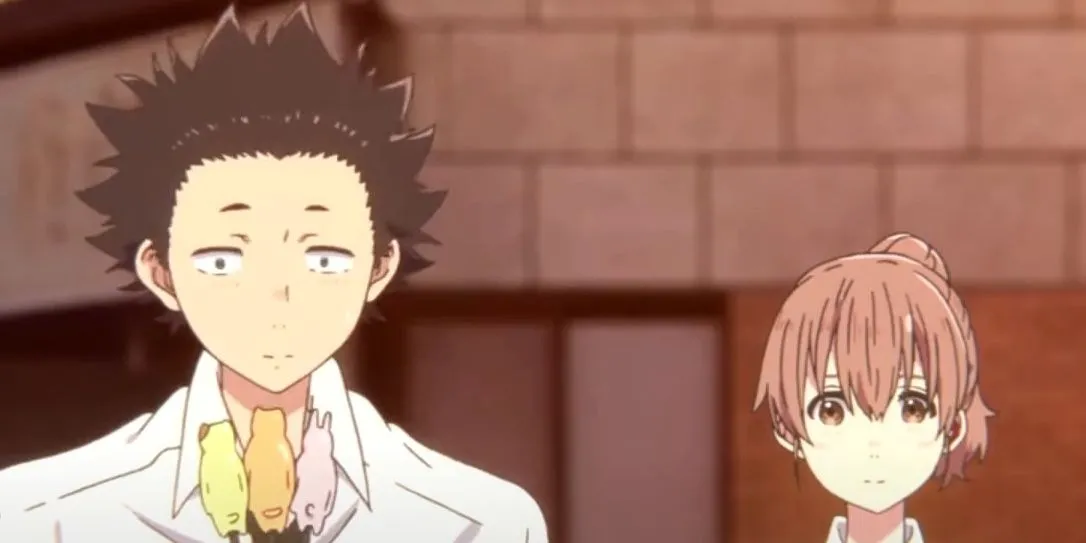 Shouko Nishimiya và Shouya Ishida trong bộ phim A Silent Voice