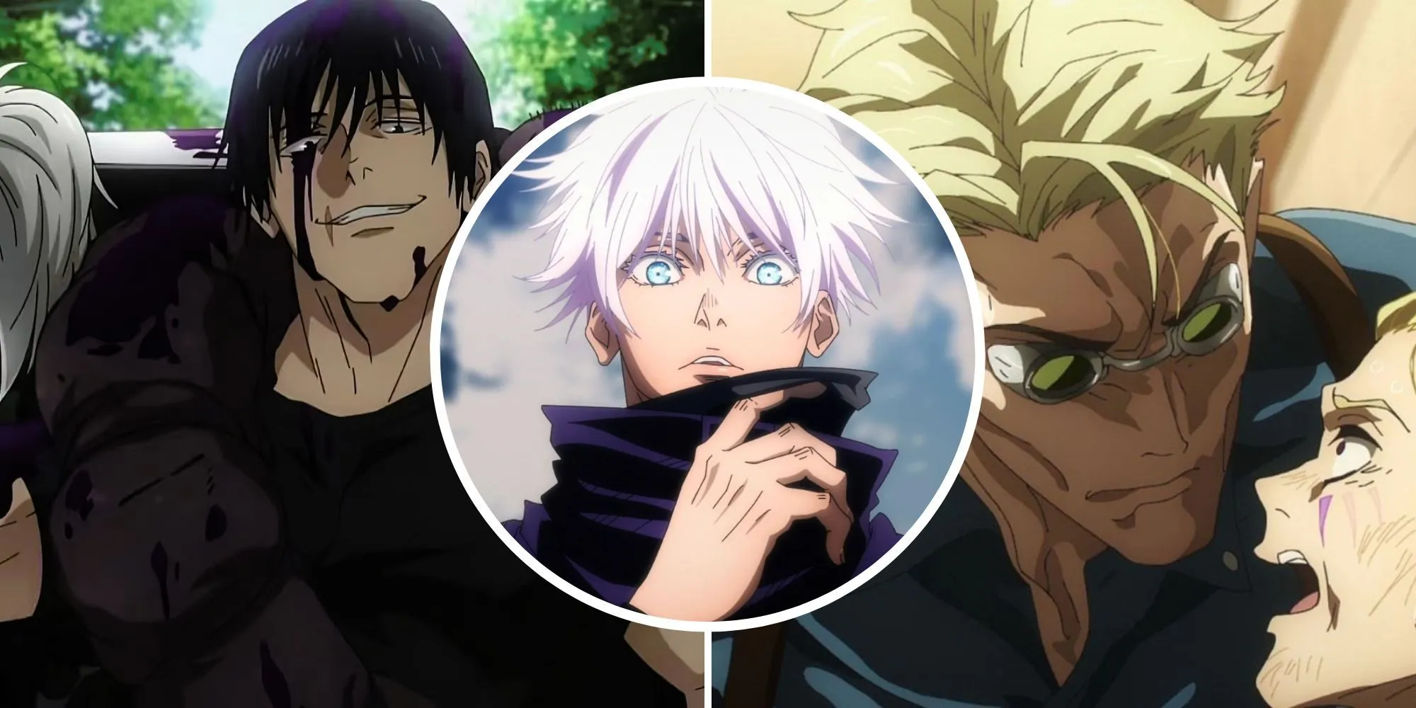 Toji Fushiguro, Satoru Gojo và Kento Nanami - ba nhân vật quan trọng trong các arc của Jujutsu Kaisen
