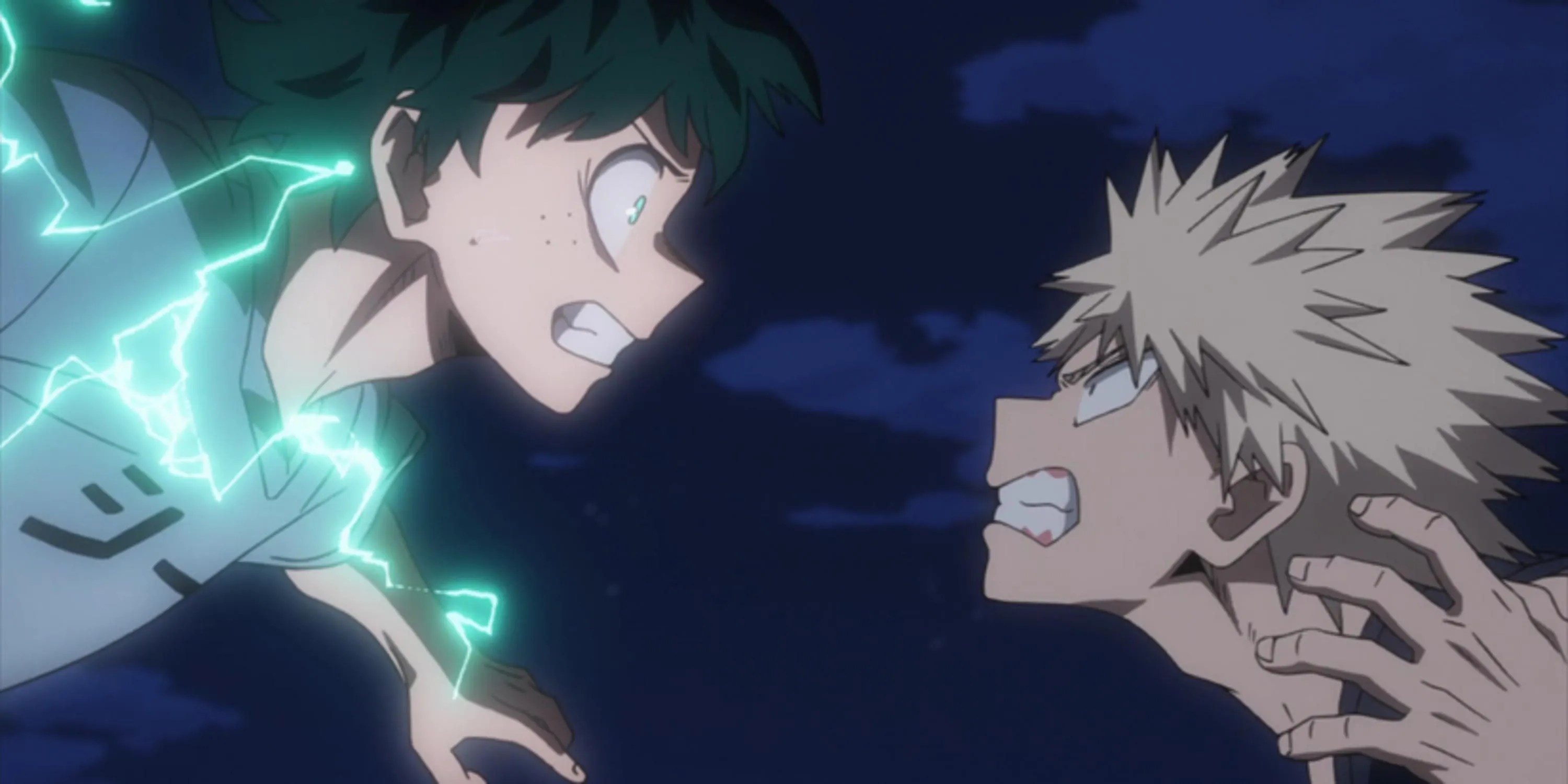 Trận chiến tay đôi giữa Deku và Kacchan (Bakugo) vào ban đêm