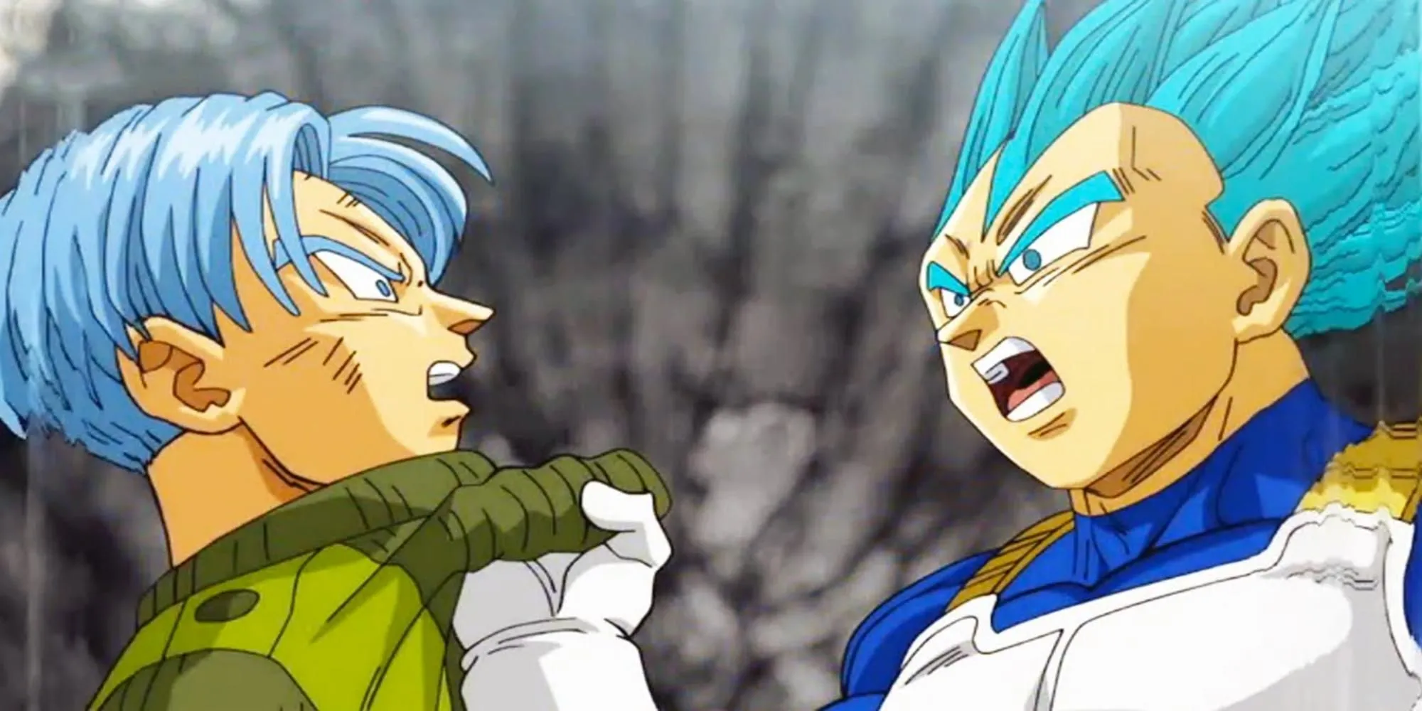 Vegeta đứng cùng Future Trunks trong dòng thời gian tương lai, thể hiện sự kết nối cha con dù chưa từng lớn lên cùng nhau