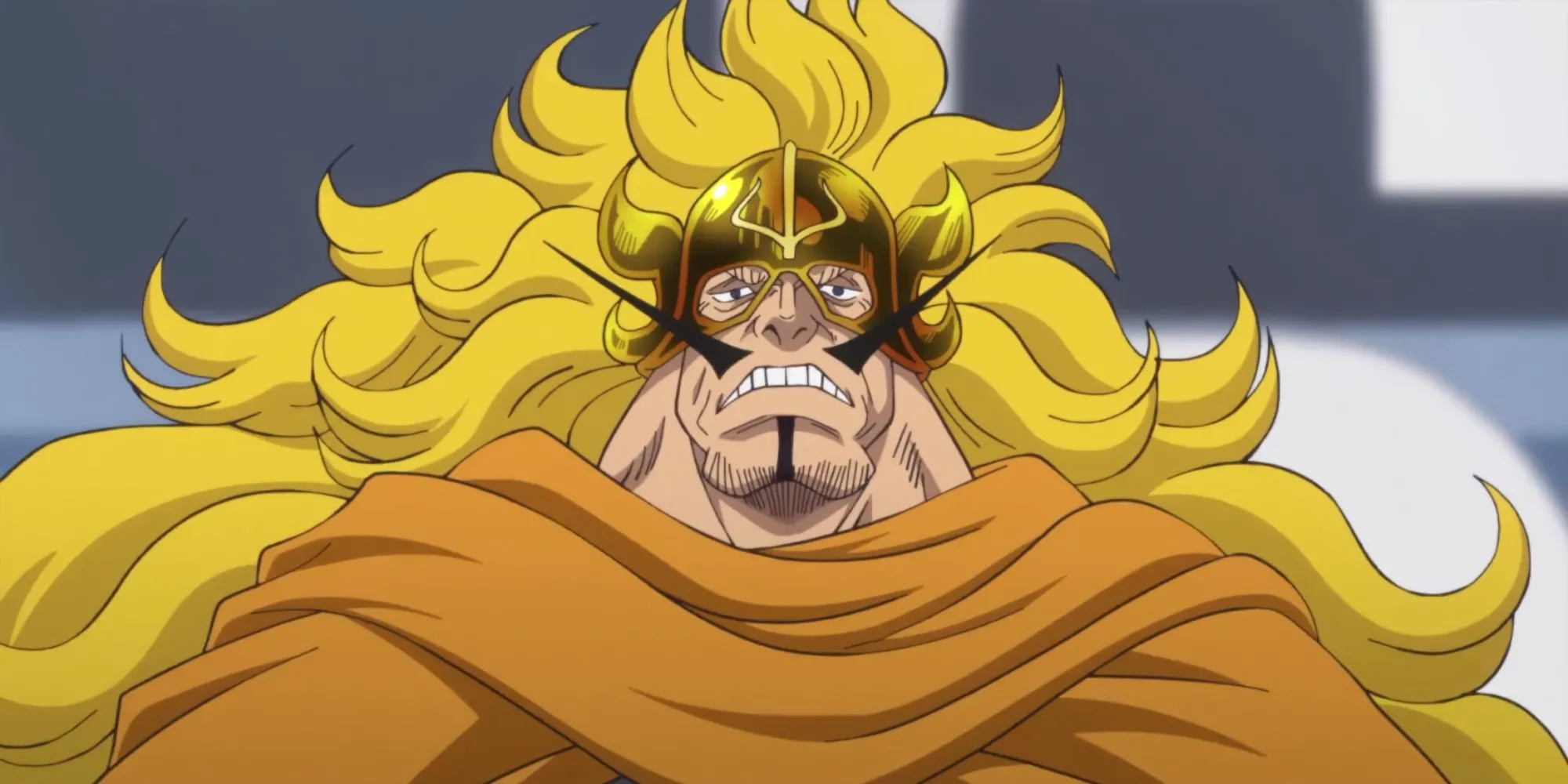 Vinsmoke Judge trong bộ giáp chiến đấu, cha của Sanji trong One Piece