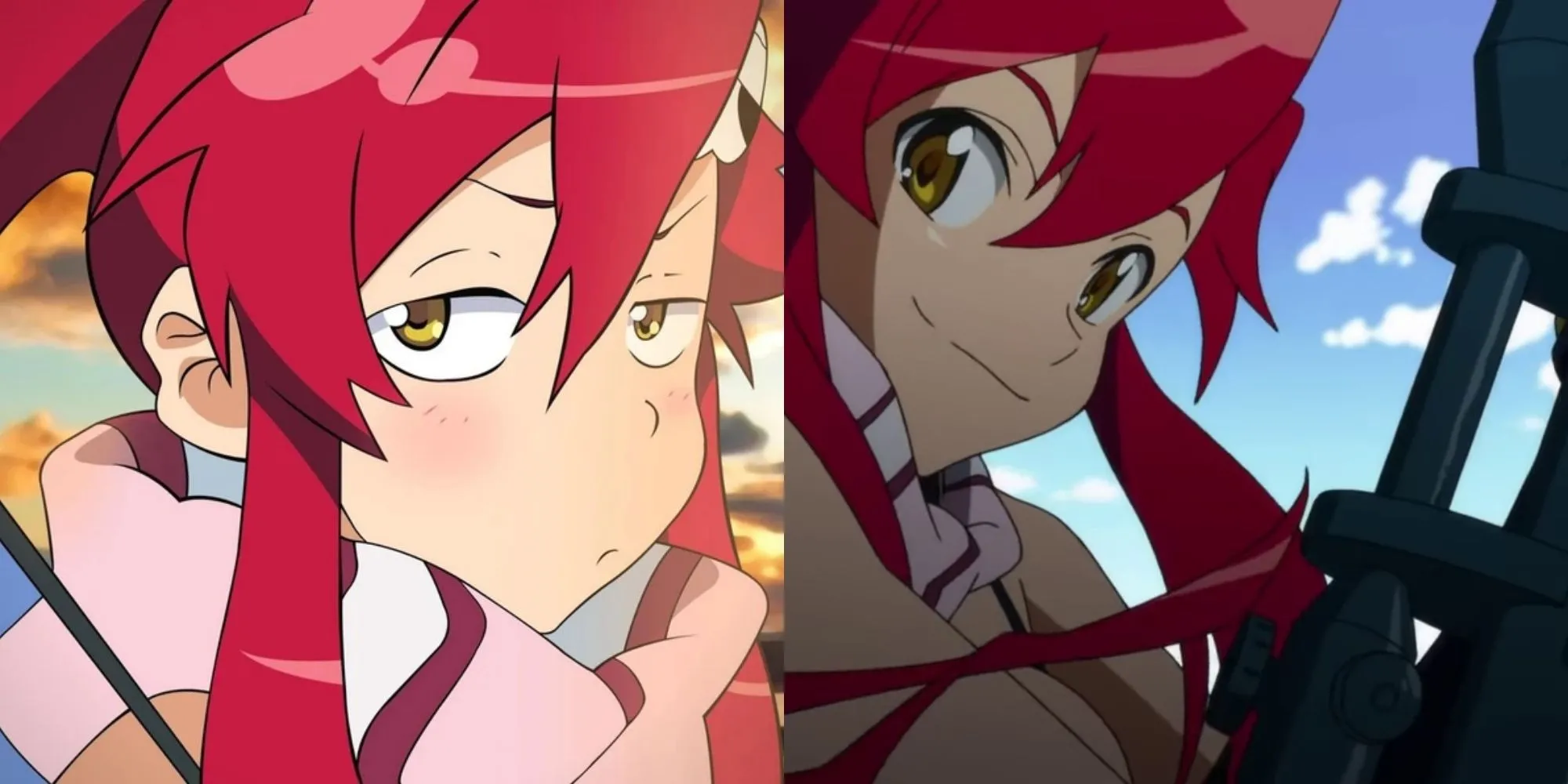 Yoko Littner với khẩu súng trường dài trong Tengen Toppa Gurren Lagann